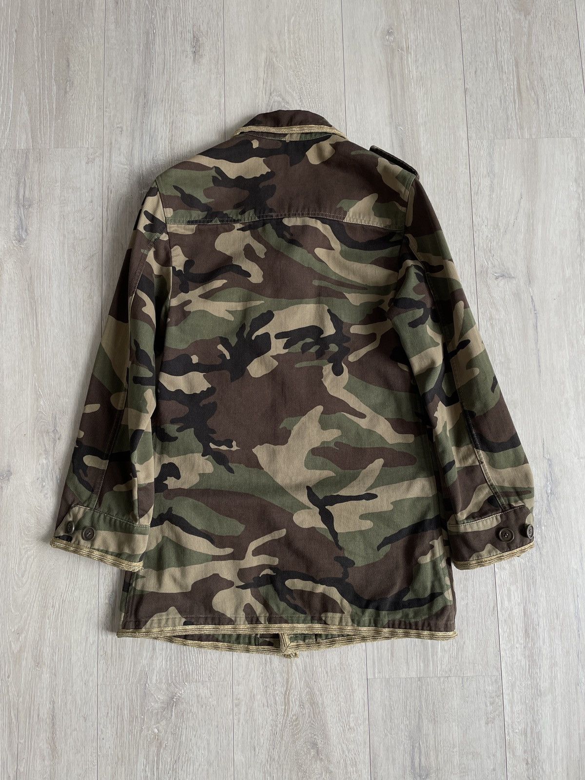 Saint Laurent Paris Saint Laurent SS15 camo military jacket by Hedi Slimane Size US S / EU 44-46 / 1 - 9 Thumbnail
