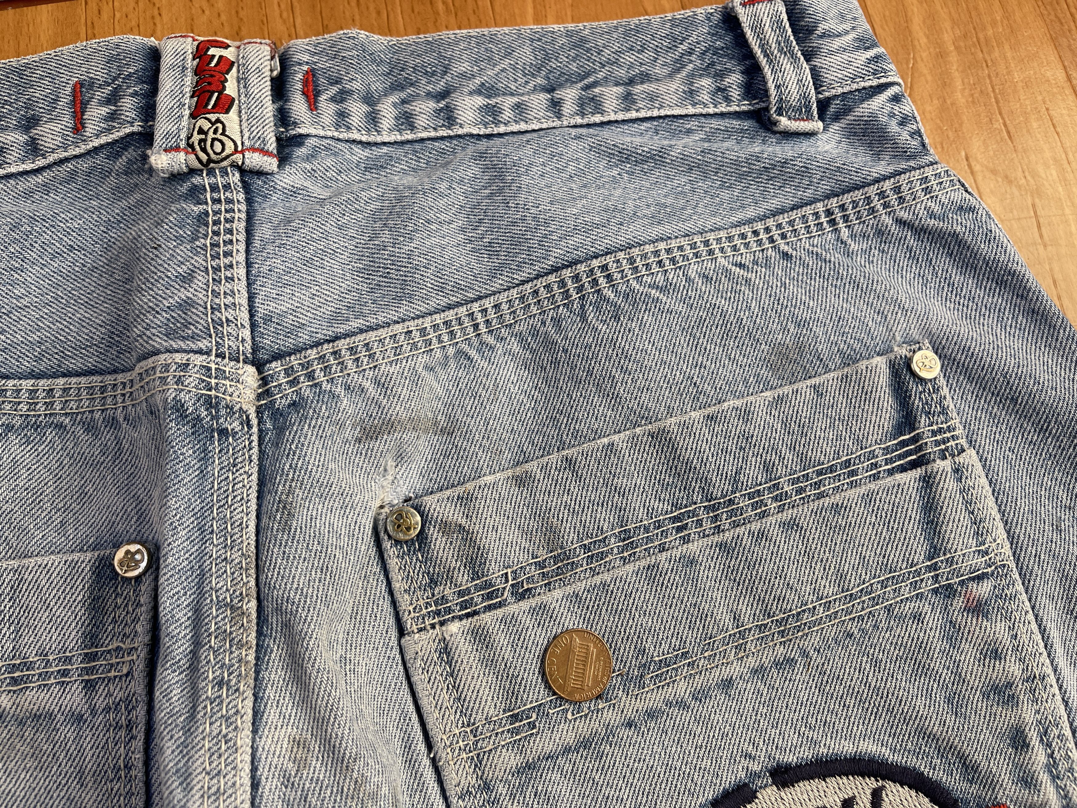 Fubu FUBU jeans, vintage baggy jeans, 90s hip hop skater Y2K 34 Size US 34 / EU 50 - 7 Thumbnail