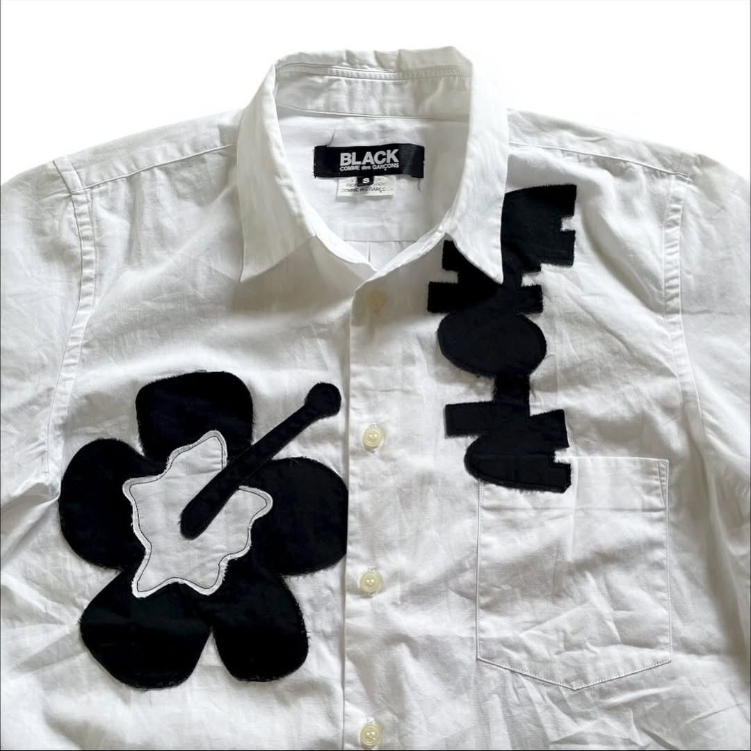 Comme des Garcons BLACK Comme des Garcons Patch Work Short Sleeve Shirt AD2013 Size US S / EU 44-46 / 1 - 4 Thumbnail