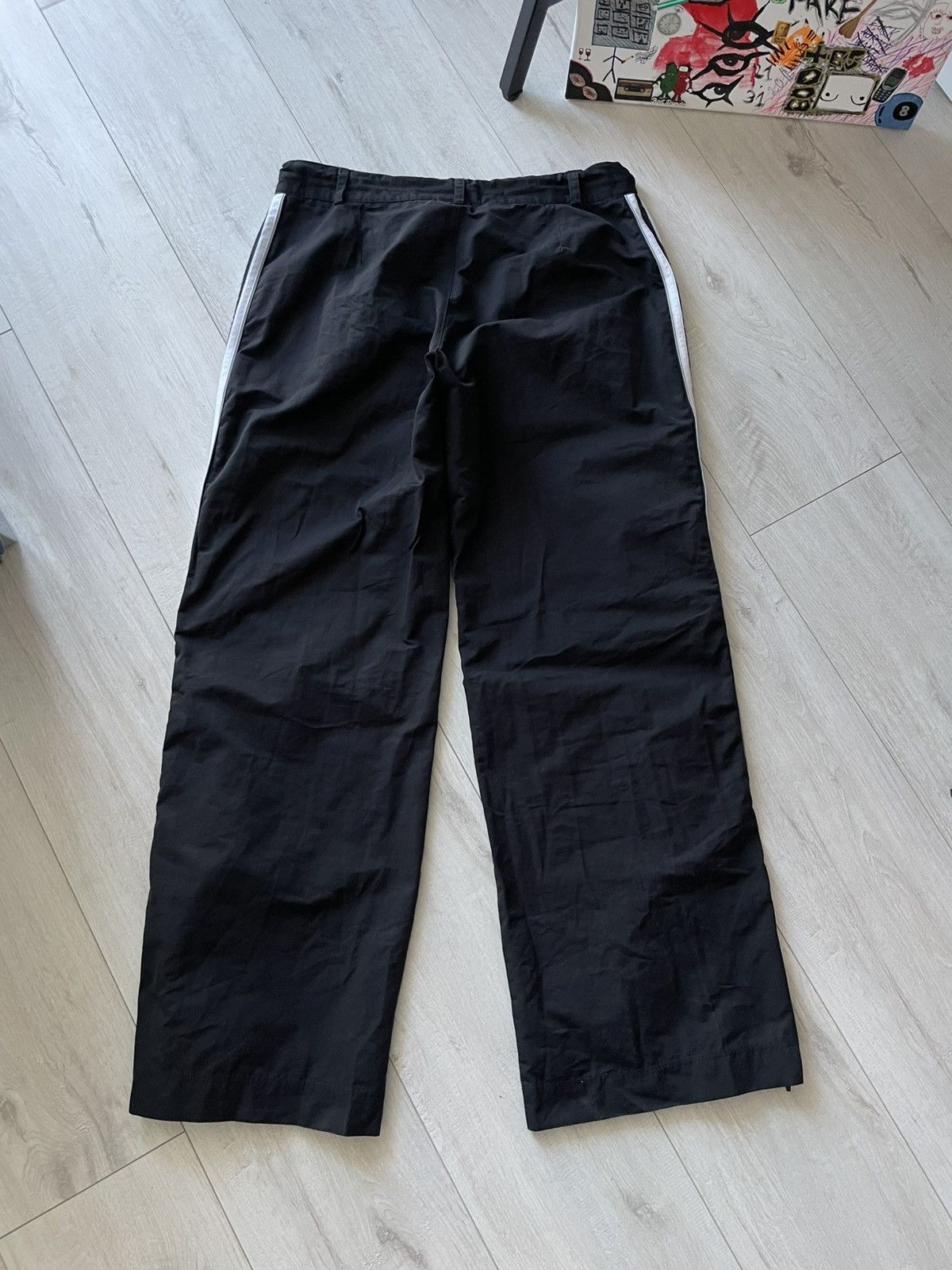 Adidas Vintage Adidas 00’s Sweatpants Y2K Black Baggy Pants RARE Size 27" / US 4 / IT 40 - 3 Thumbnail