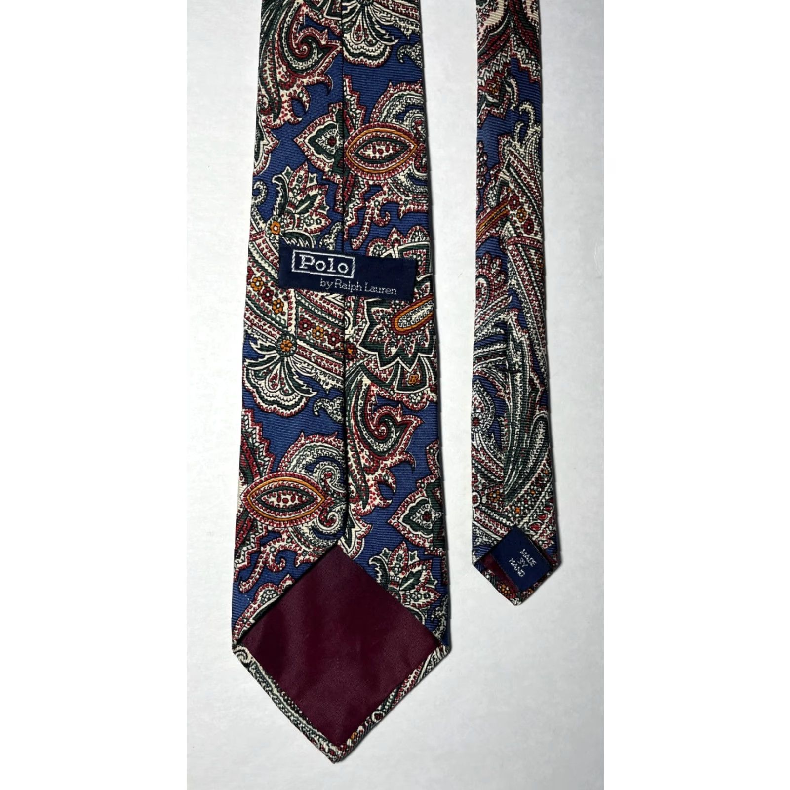Polo Ralph Lauren VINTAGE Polo Ralph Lauren Tie Men’s Silk Paisley Floral Made in USA Size US M / EU 48-50 / 2 - 7 Thumbnail