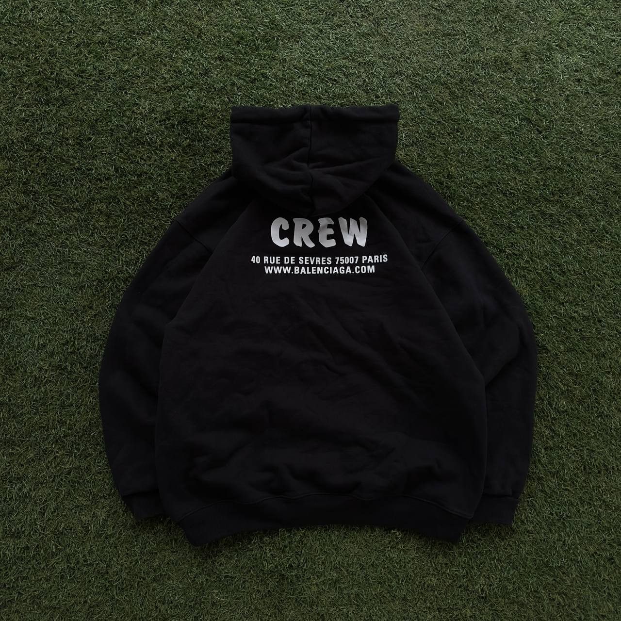 Balenciaga BALENCIAGA FW20 CREW LOGO HOODIE Size US S / EU 44-46 / 1 - 5 Thumbnail