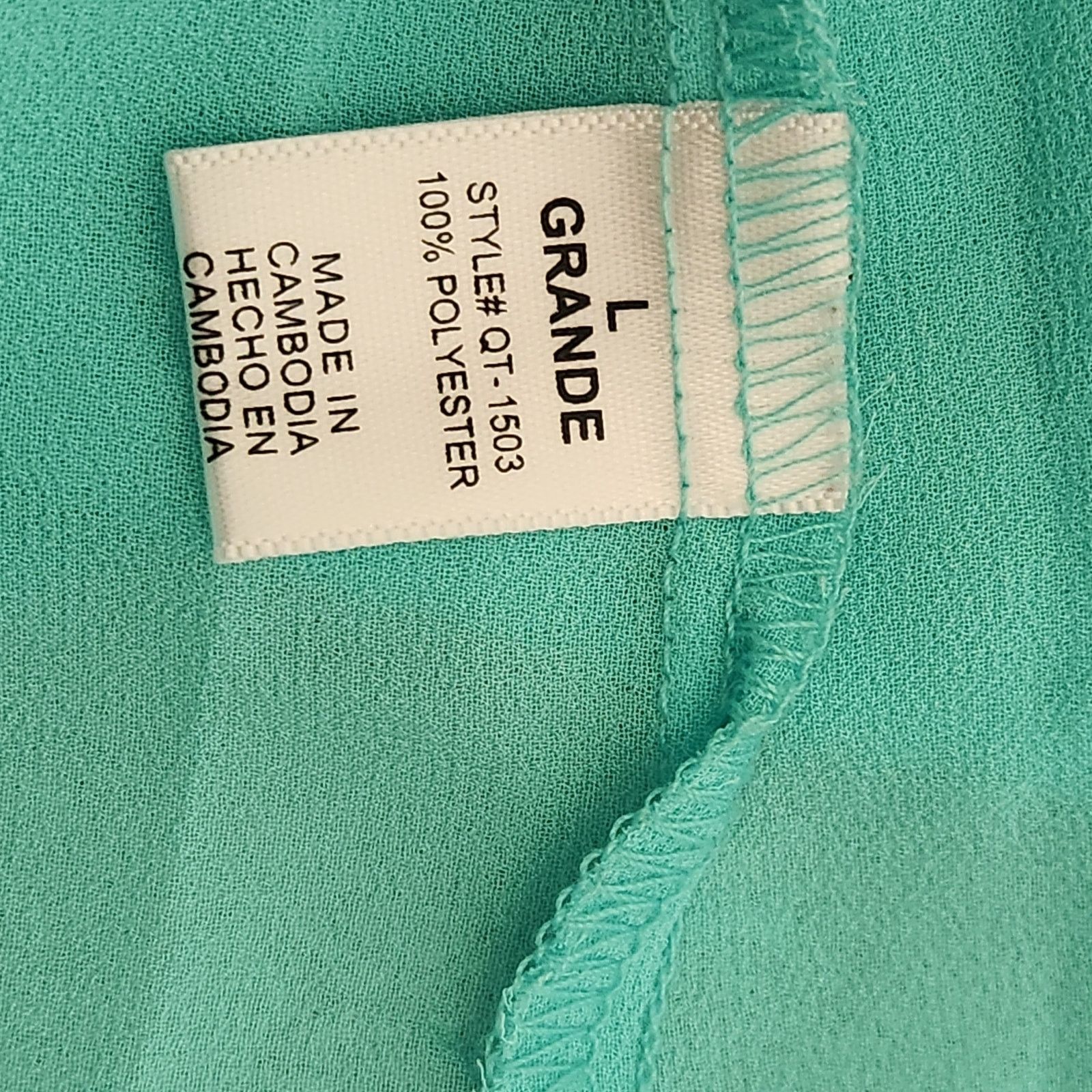 Other Zenana Outfitters Blue Green Opaque Sleeveless Top Large Size L / US 10 / IT 46 - 4 Thumbnail