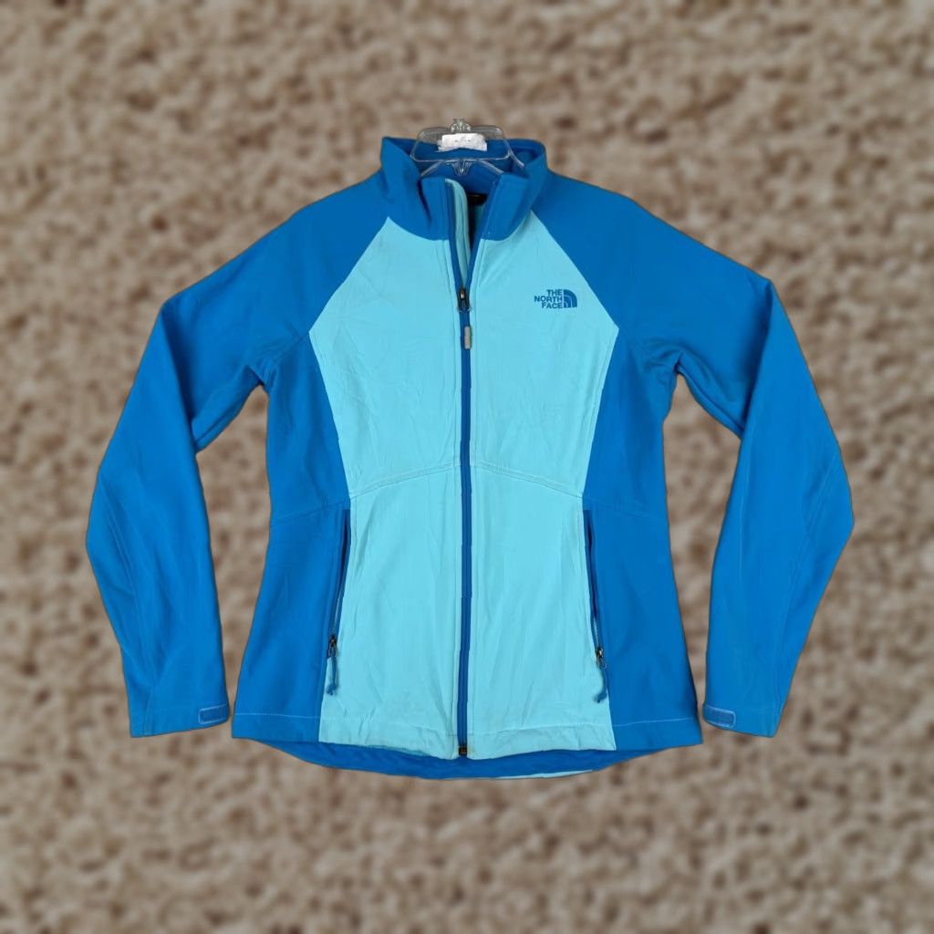 The North Face The North Face Jacket Women Medium Blue Softshell Mock Neck Polyester Womens Size M / US 6-8 / IT 42-44 - 1 Thumbnail