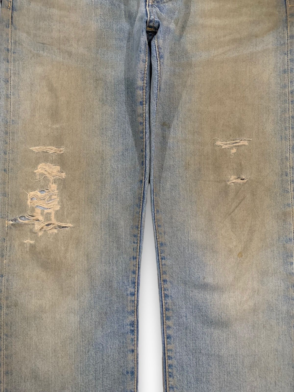 Edwin Vintage Y2K Edwin Dirt Mud Washed Loose Fit Distressed Jeans Size US 33 - 6 Thumbnail