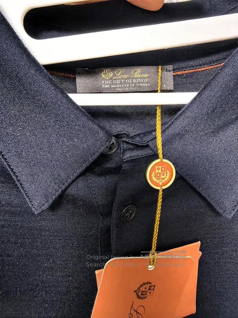 Loro Piana Loro Piana Men's Wool Short Sleeve Polo. Size US L / EU 52-54 / 3 - 4 Thumbnail
