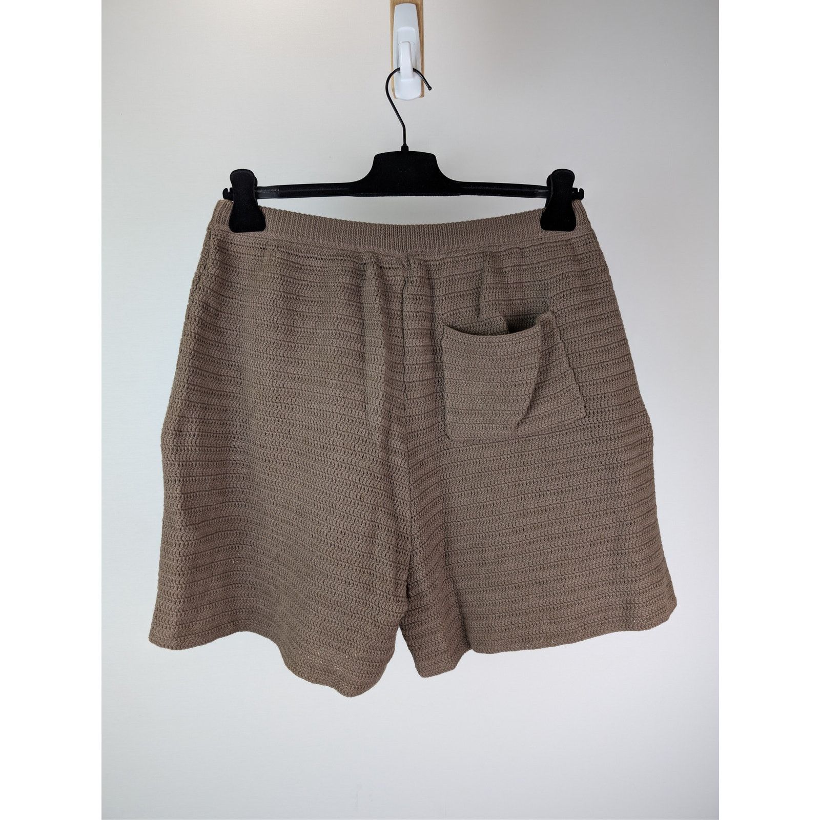Nanushka o1rshd1 CC20 Caden Crochet-Knit Shorts in Brown Size US 32 / EU 48 - 9 Thumbnail