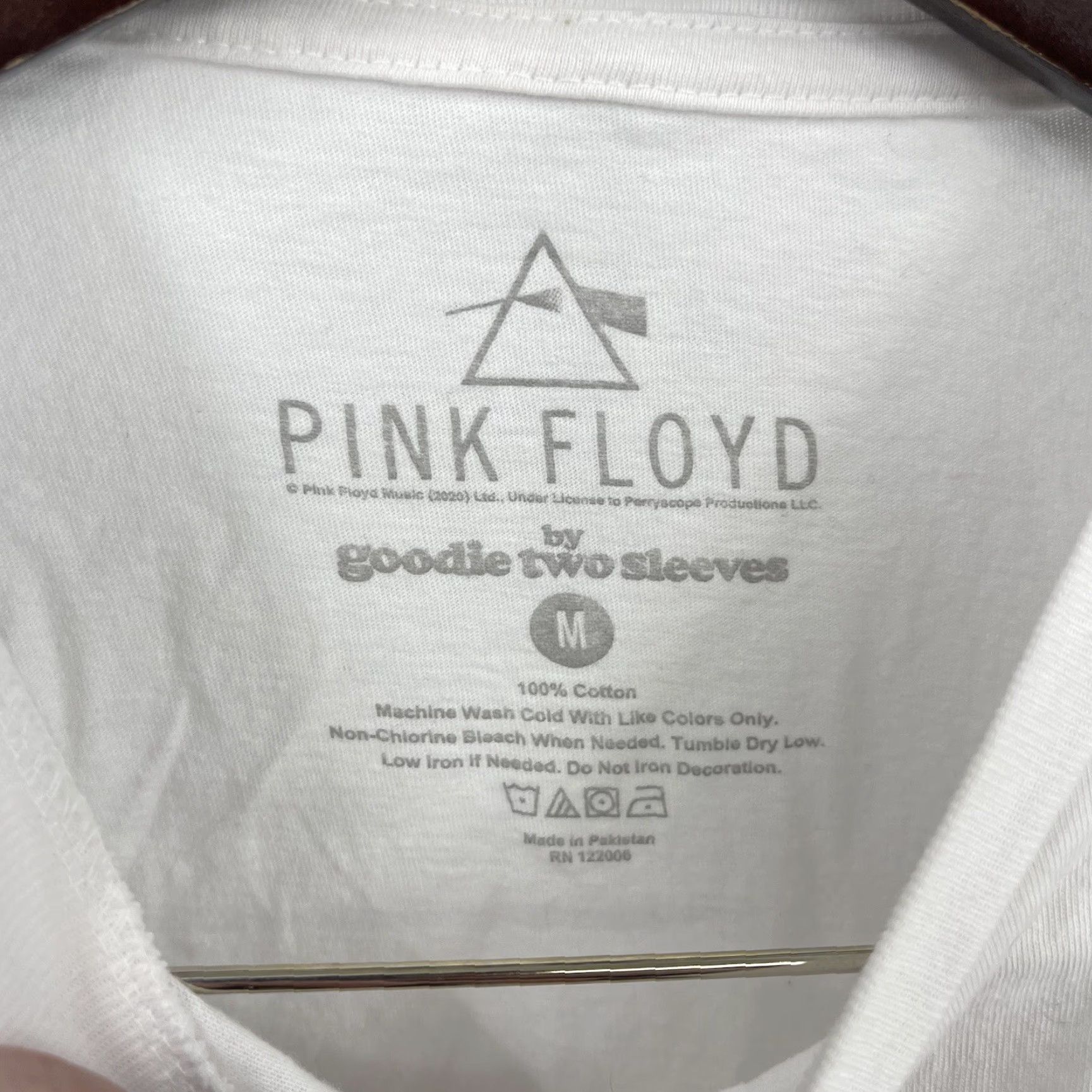 Vintage Pink Floyd Shirt Goodie Two Sleeves Graphic Tee Prism White Adult Medium Womens Size M / US 6-8 / IT 42-44 - 7 Thumbnail