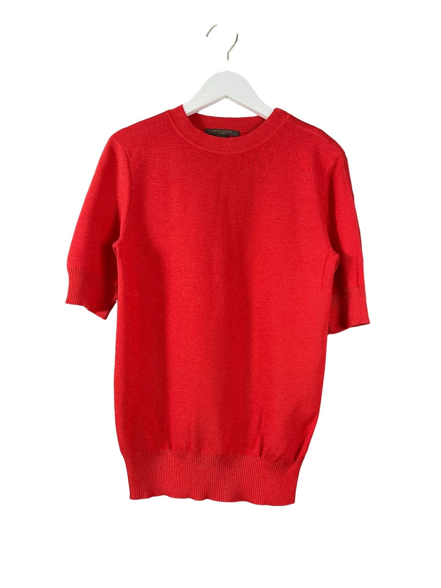 Louis Vuitton Louis Vuitton Red Knit Top Size S Size S / US 4 / IT 40 - 1 Thumbnail