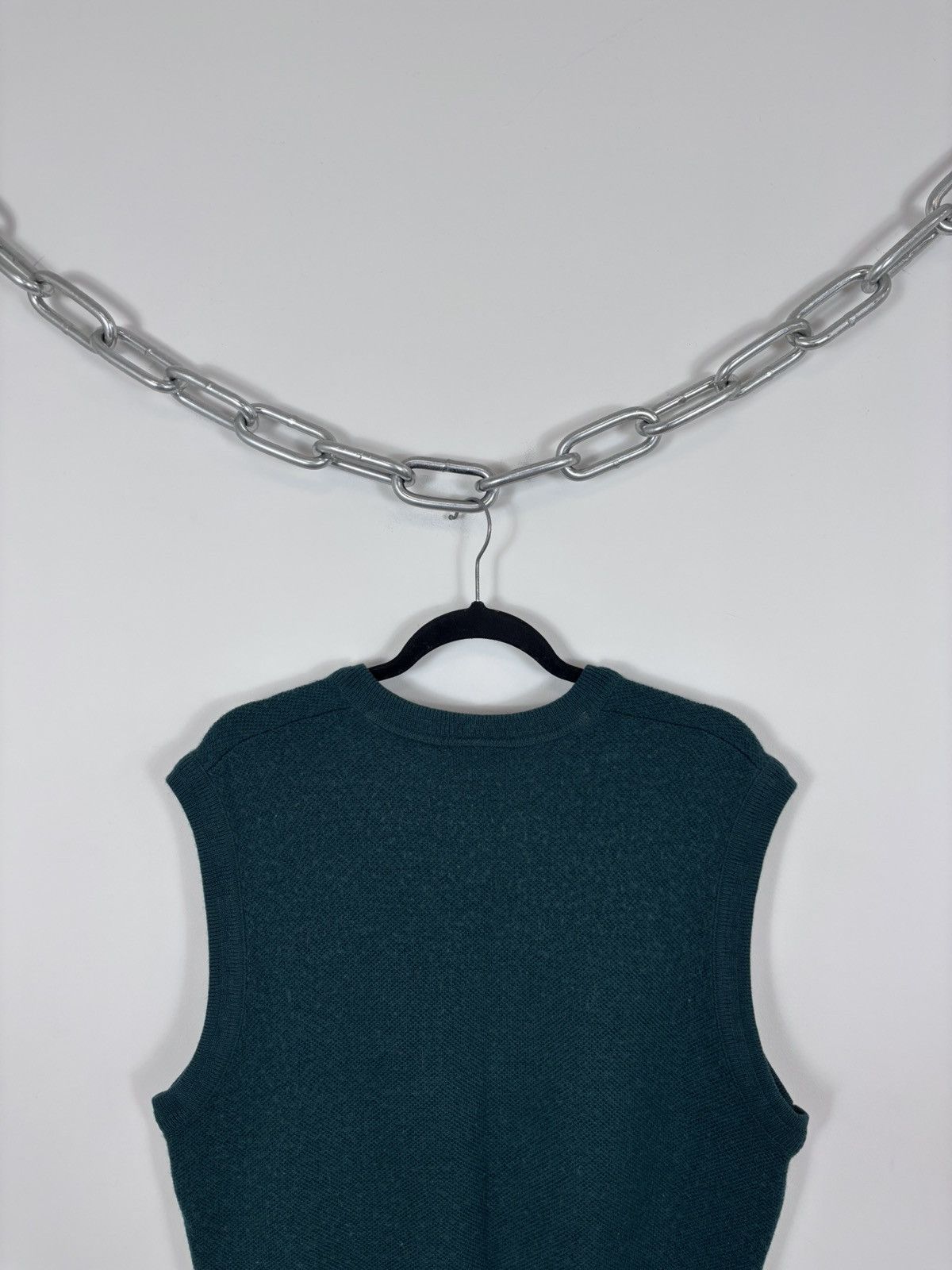 Lacoste Vintage Lacoste Men’s Green Wool Blend Preppy Vest Sweater Size US L / EU 52-54 / 3 - 11 Thumbnail