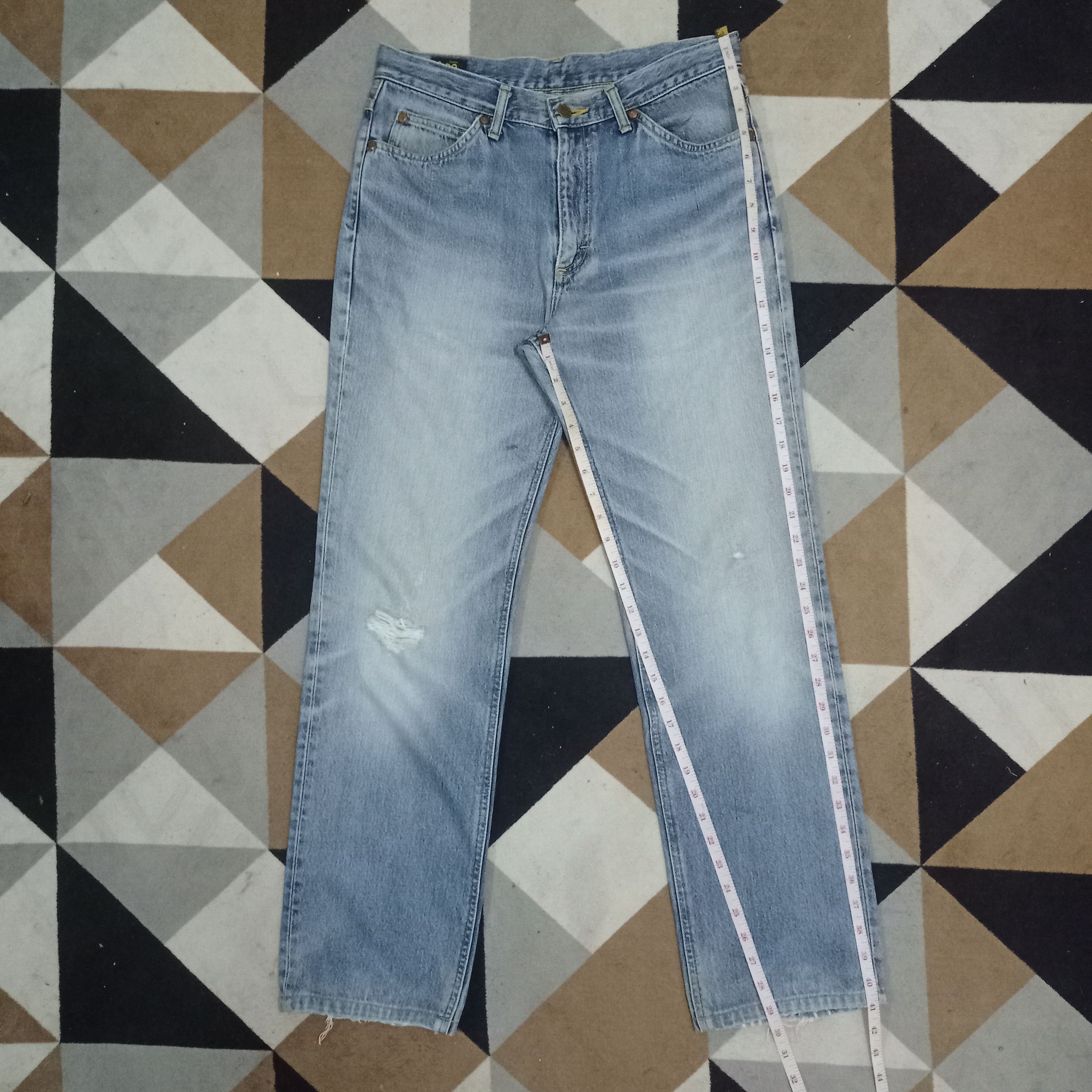 Lee Vintage Japanese Lee Riders Faded Wash Ripped Loose Jeans Size US 31 - 11 Thumbnail