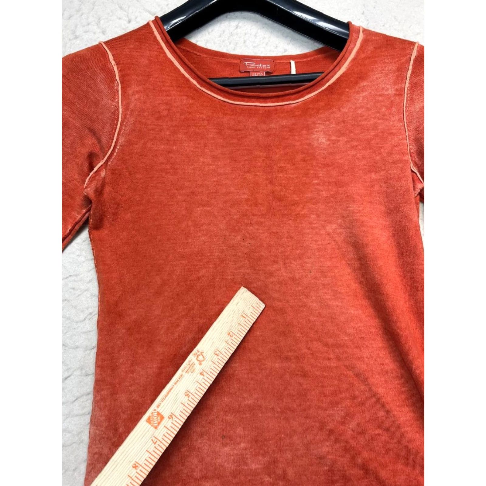 Tommy Bahama Tommy Bahama Relax Shirt Women XS Orange Long Sleeve Crew Neck 100% Cotton Size XS / US 0-2 / IT 36-38 - 6 Thumbnail