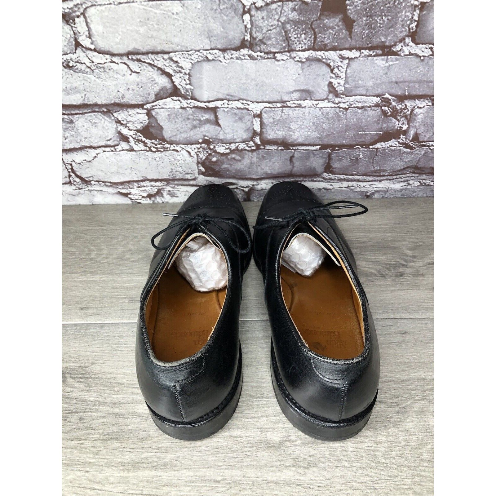 Allen Edmonds Allen Edmonds Dryden Black Leather Cap Toe Oxfords Brogue Sh Size US 10 / EU 43 - 5 Thumbnail