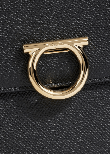 Salvatore Ferragamo Gemini pebbled-leather shoulder bag Size ONE SIZE - 1 Thumbnail