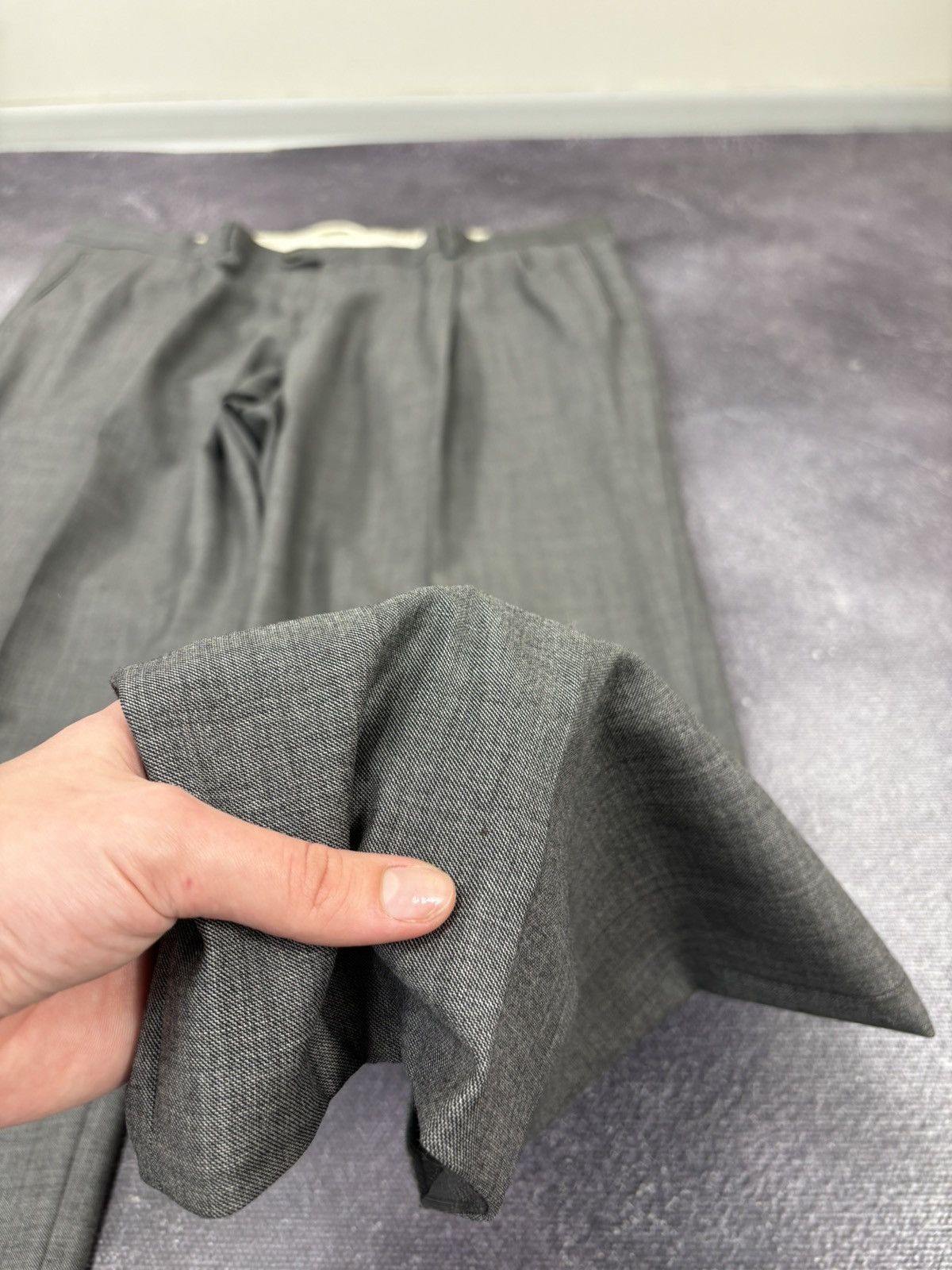 Ermenegildo Zegna Ermenegildo Zegna Su Misura Fit Rom Gray Formal Wool Suit Size 54L - 19 Thumbnail