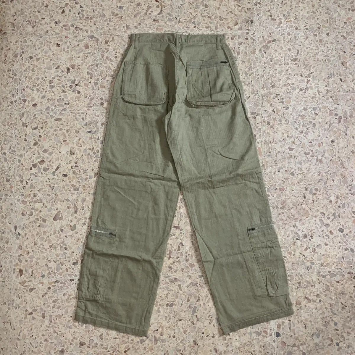 Seditionaries ‼️ RARE ‼️ JAPANESE VTG BIG POCKET TROUSERS BAGGY HBT TWILL Size US 28 / EU 44 - 9 Thumbnail