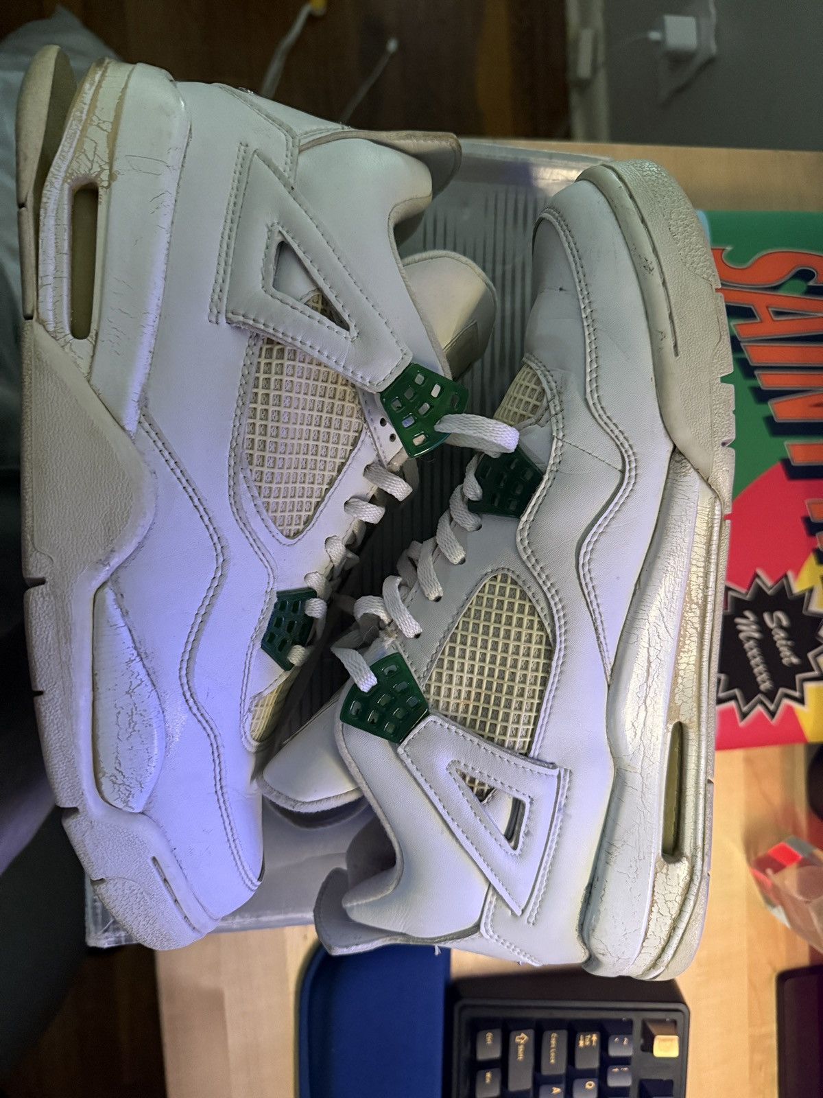 Jordan Brand Jordan 4 classic green 2004 Size US 10.5 / EU 43-44 - 3 Thumbnail