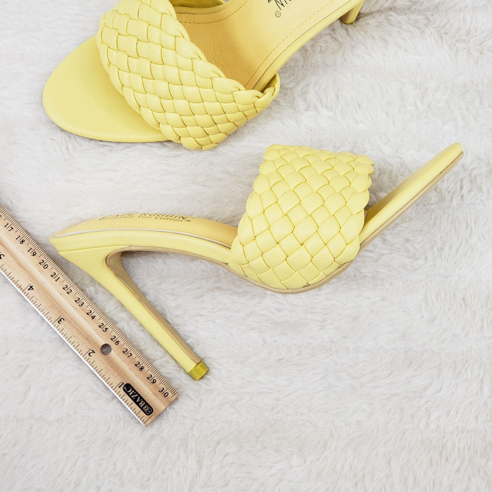 Other Anson Slip On Yellow Open Toe High Heel Clogs Mules Slides ( Size US 10 / IT 40 - 6 Thumbnail