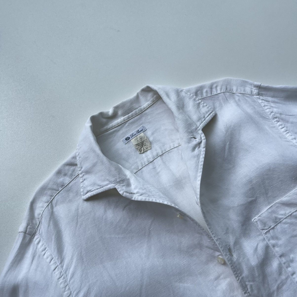 Loro Piana Loro Piana Linen Pocket Button Ups Vintage Classic Shirt Size US M / EU 48-50 / 2 - 5 Thumbnail