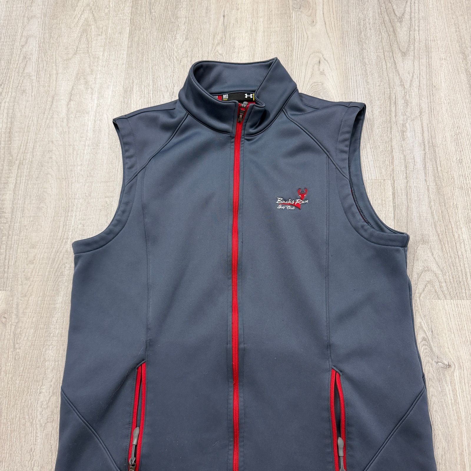 Under Armour Under Armour Vest Men's Medium Gray Red Bucks Run Golf Club Size US M / EU 48-50 / 2 - 2 Thumbnail