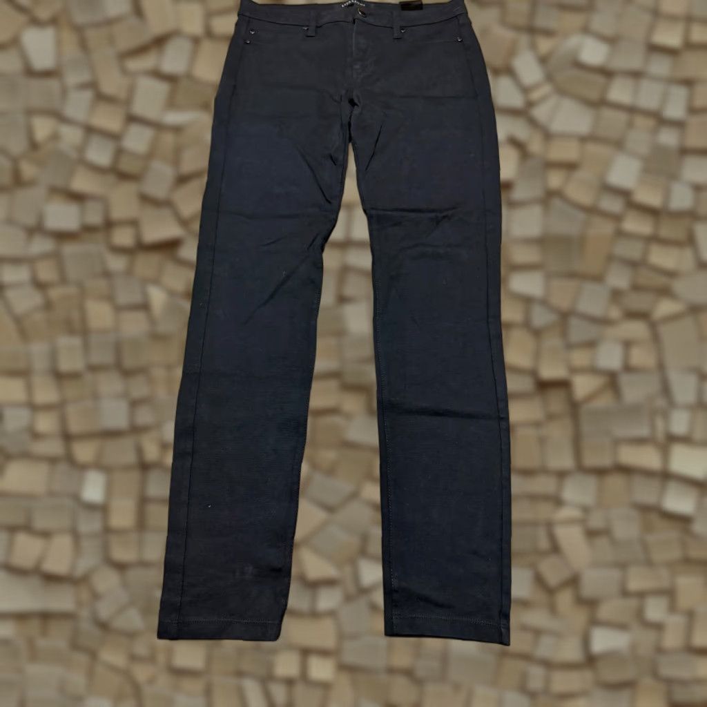 Vintage Liverpool Jeans Women's 4/27 Black Skinny Pockets 38" Length Size 26" / US 2 / IT 38 - 1 Thumbnail