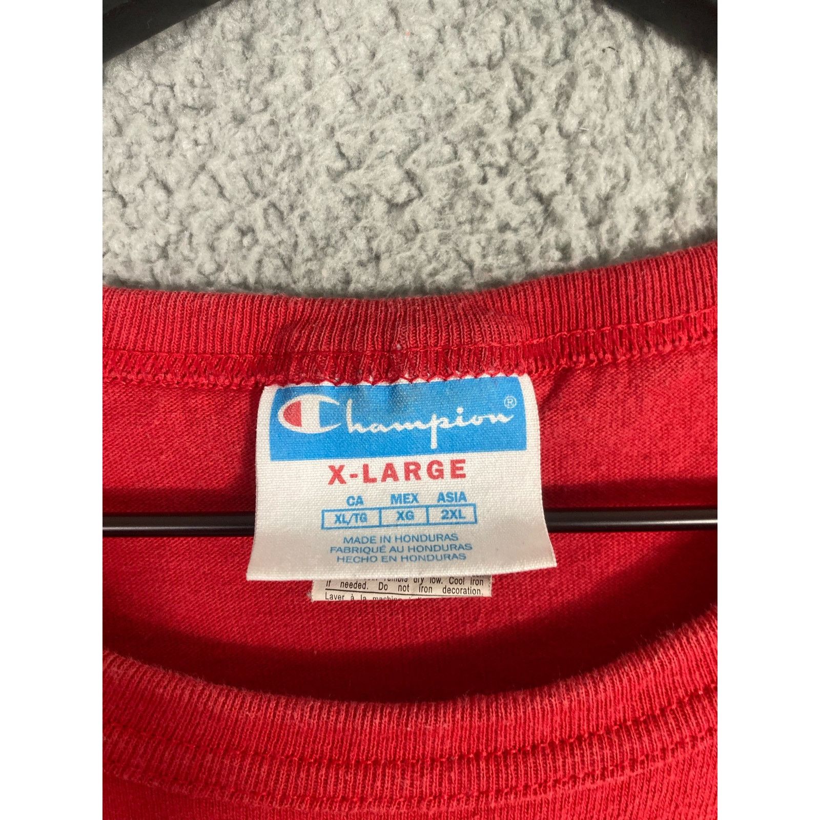Champion Champion Heritage Graphic Spellout Tee Red Crew Men's XL Size US XL / EU 56 / 4 - 2 Thumbnail