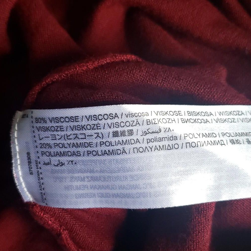 Mango CT1958 Mango MNG Burgundy Knee Length Open Sweater Duster M Size M / US 6-8 / IT 42-44 - 5 Thumbnail