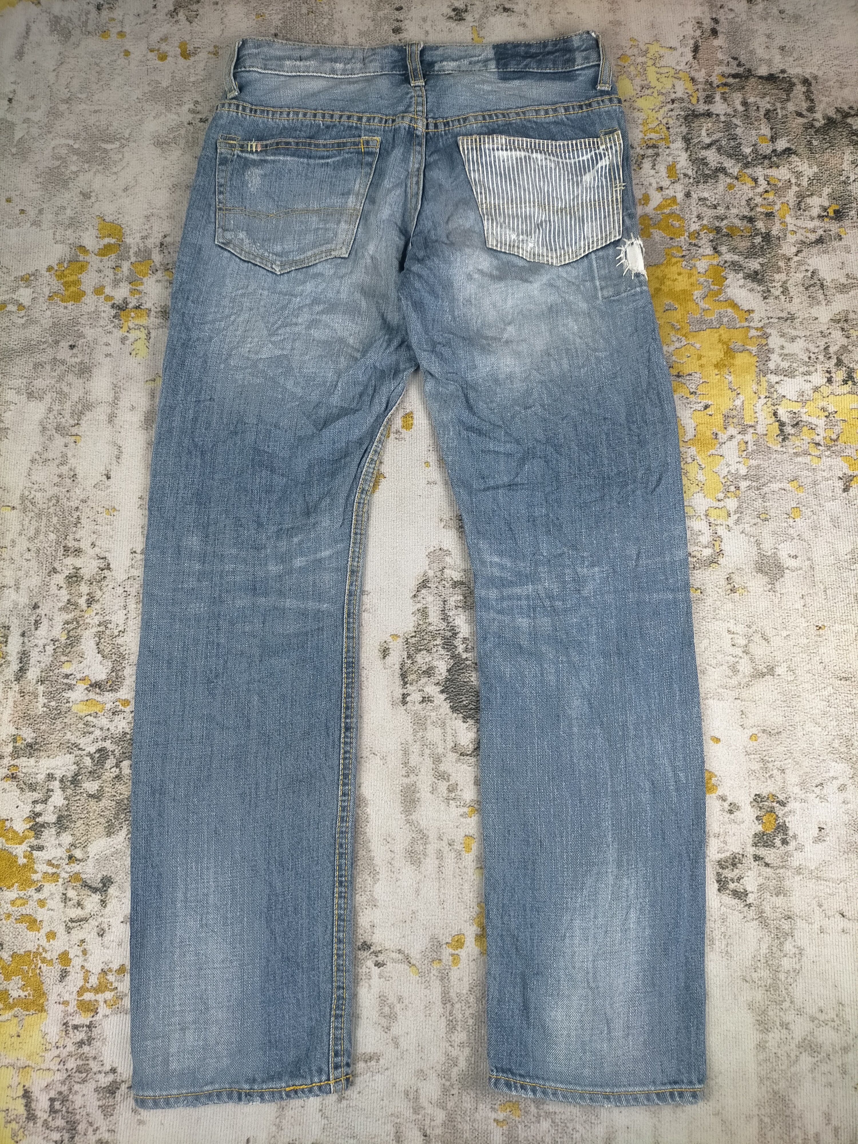 Seditionaries 🔥90s Distressed Trashed Shashiko Jeans Size US 29 - 4 Thumbnail