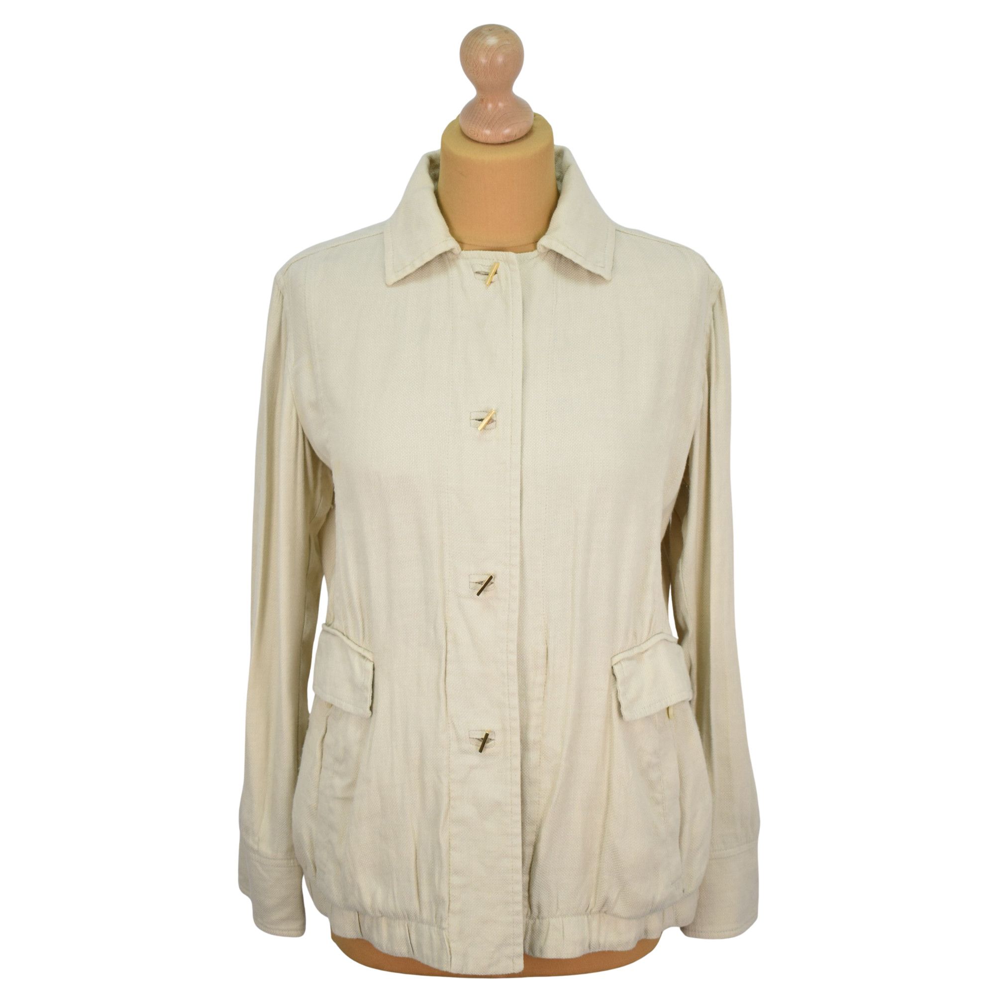 Loro Piana Loro Piana Old Money Summer Linen Gold Buttons Jacket Size S / US 4 / IT 40 - 2 Thumbnail