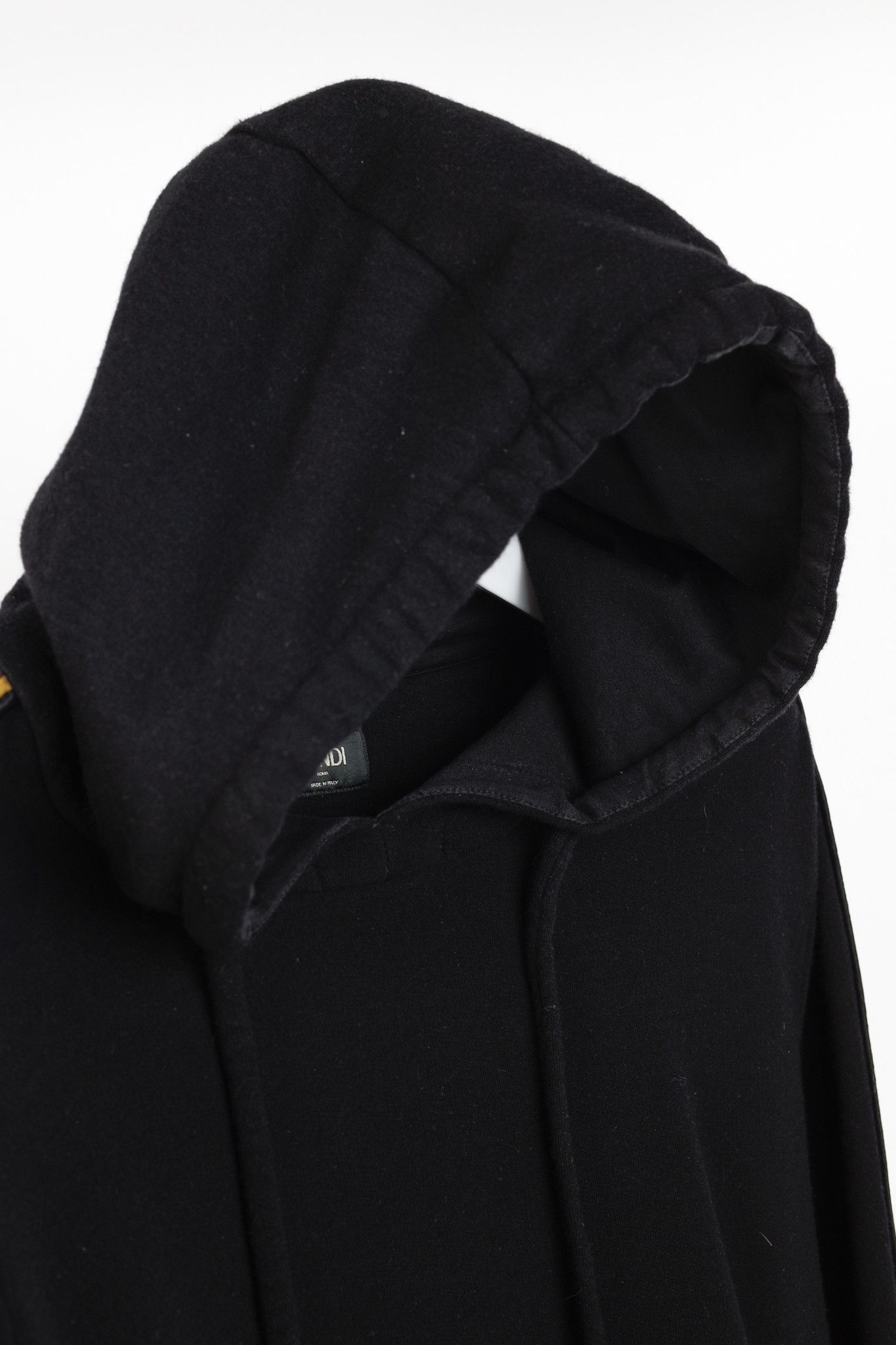 Fendi Fendi Black Taped FF Motif Hooded Sweatshirt Size US S / EU 44-46 / 1 - 9 Thumbnail