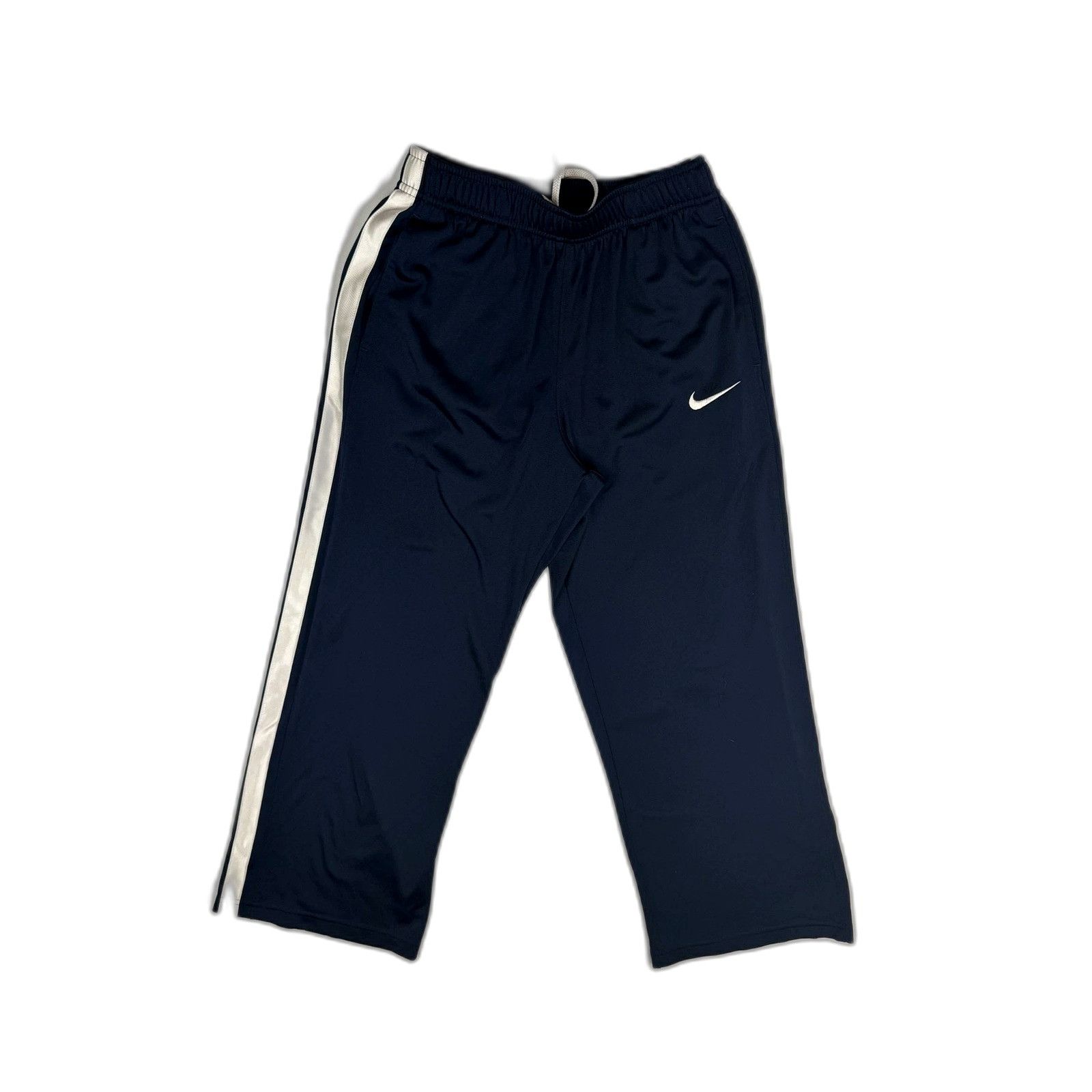 Nike Nike Men's M Navy Blue Track Pants White Stripe Dri-Fit Socc Size US 26 / EU 42 - 1 Thumbnail