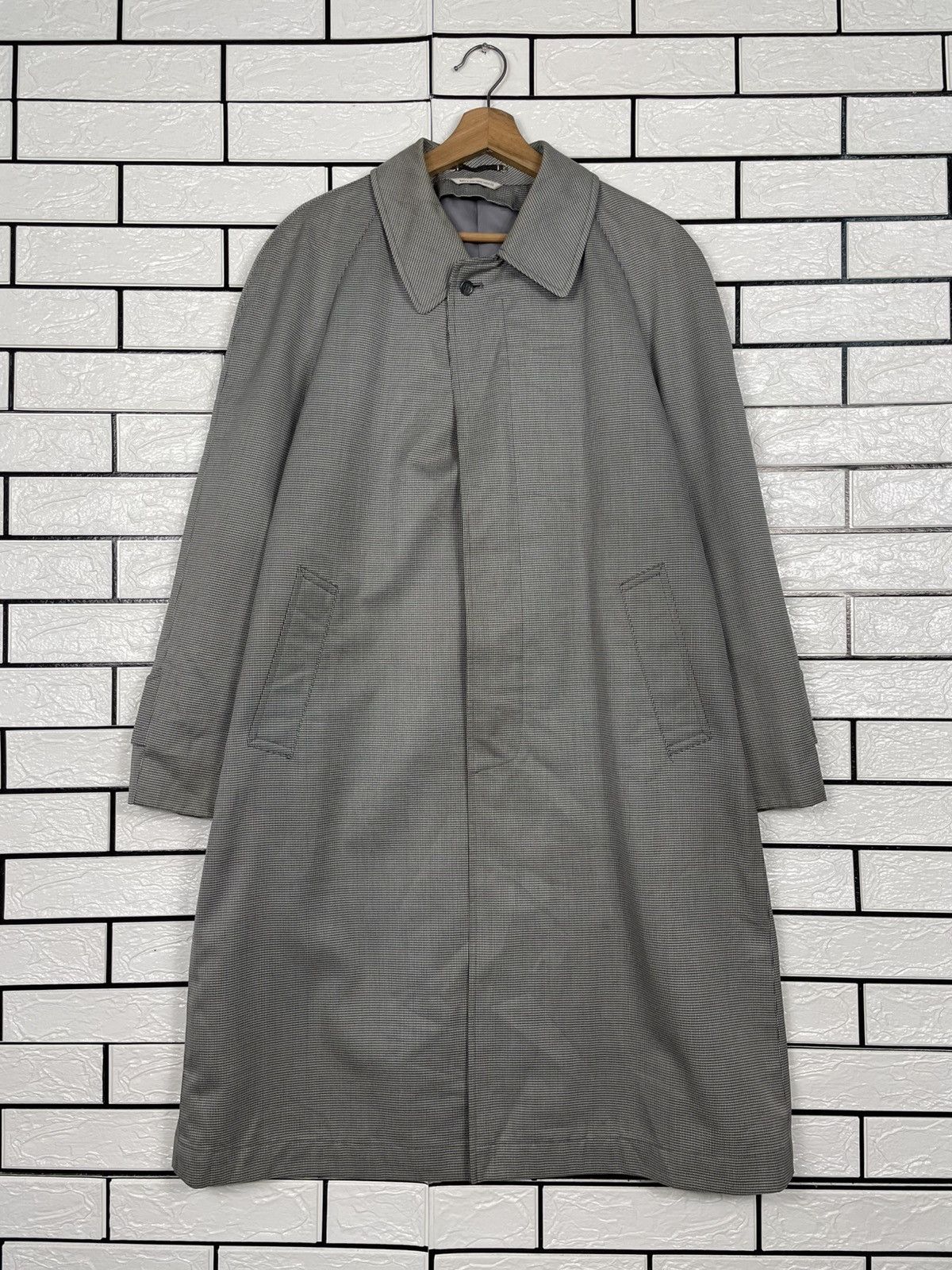 Oscar De La Renta Oscar De La Renta Houndstooth Trenchcoat Size US M / EU 48-50 / 2 - 1 Thumbnail