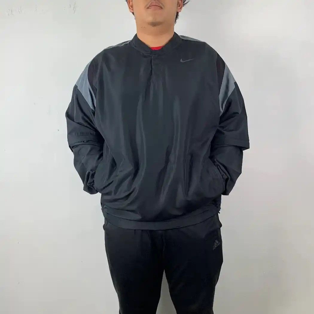 Y2K Nike Small Logo Embroidery Windbreaker Two Way Jacket