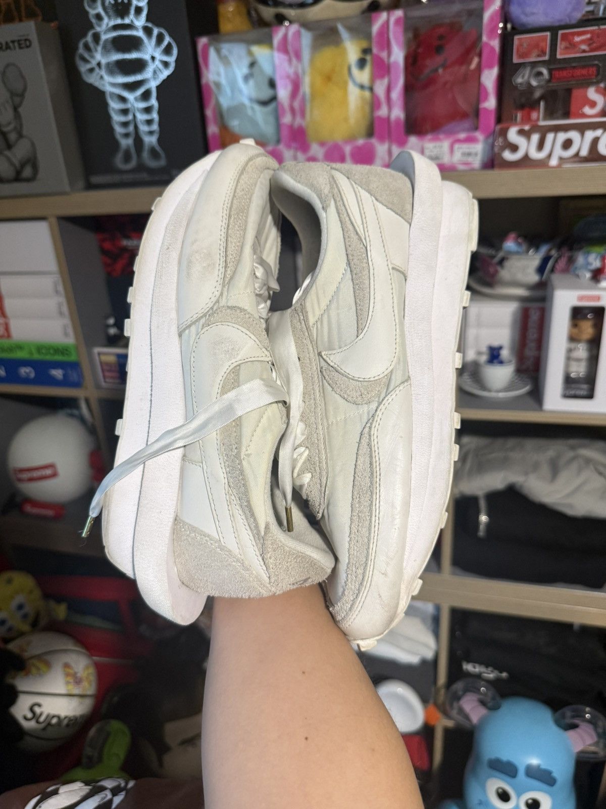 Nike × Sacai Nike Sacai Waffle White Nylon Sneaker Size US 9 / EU 42 - 4 Thumbnail