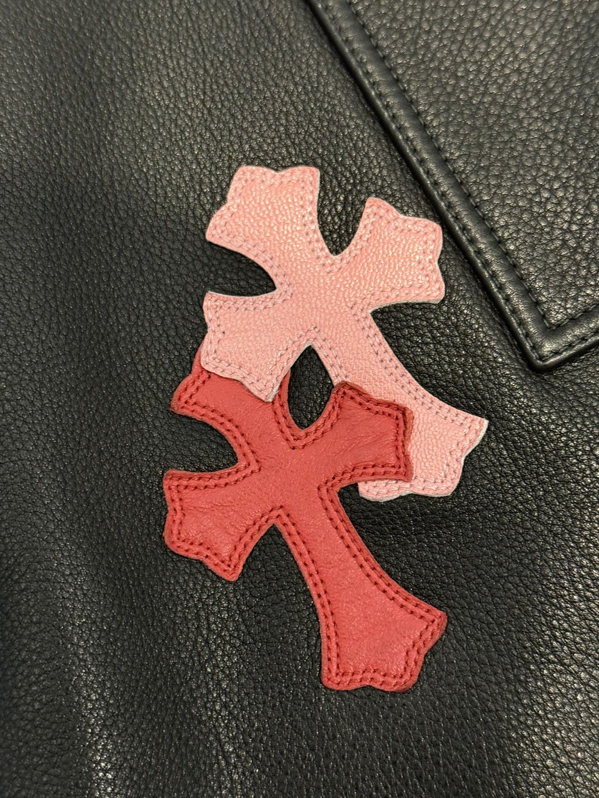 Chrome Hearts Chrome Hearts Leather Pants with cross patches Size US 32 / EU 48 - 10 Thumbnail