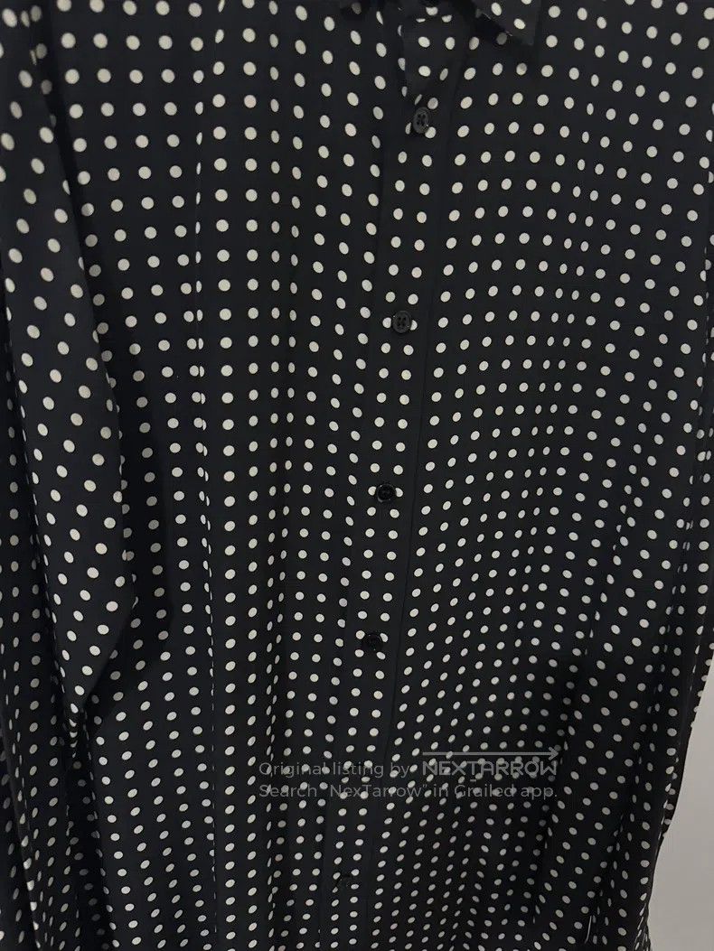 Saint Laurent Paris Saint Laurent Paris Silk black and white polka dot shirt Size XS / US 0-2 / IT 36-38 - 3 Thumbnail
