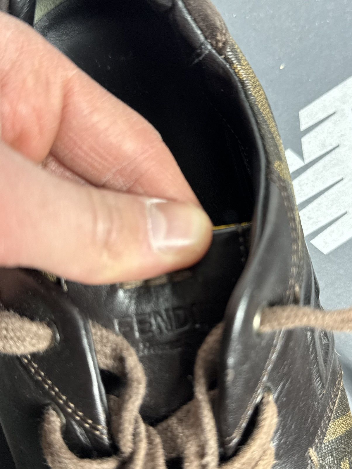 Fendi Fendi Monogram Luxury Leather Low Shoes Sneakers Size US 10 Size US 10 / EU 43 - 14 Thumbnail