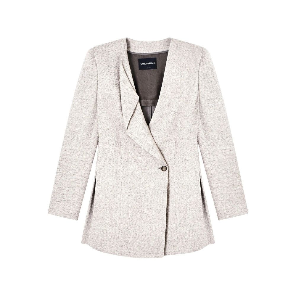 Giorgio Armani Giorgio Armani NEUTRALS Jackets - Fitted Jackets Size M / US 6-8 / IT 42-44 - 1 Thumbnail