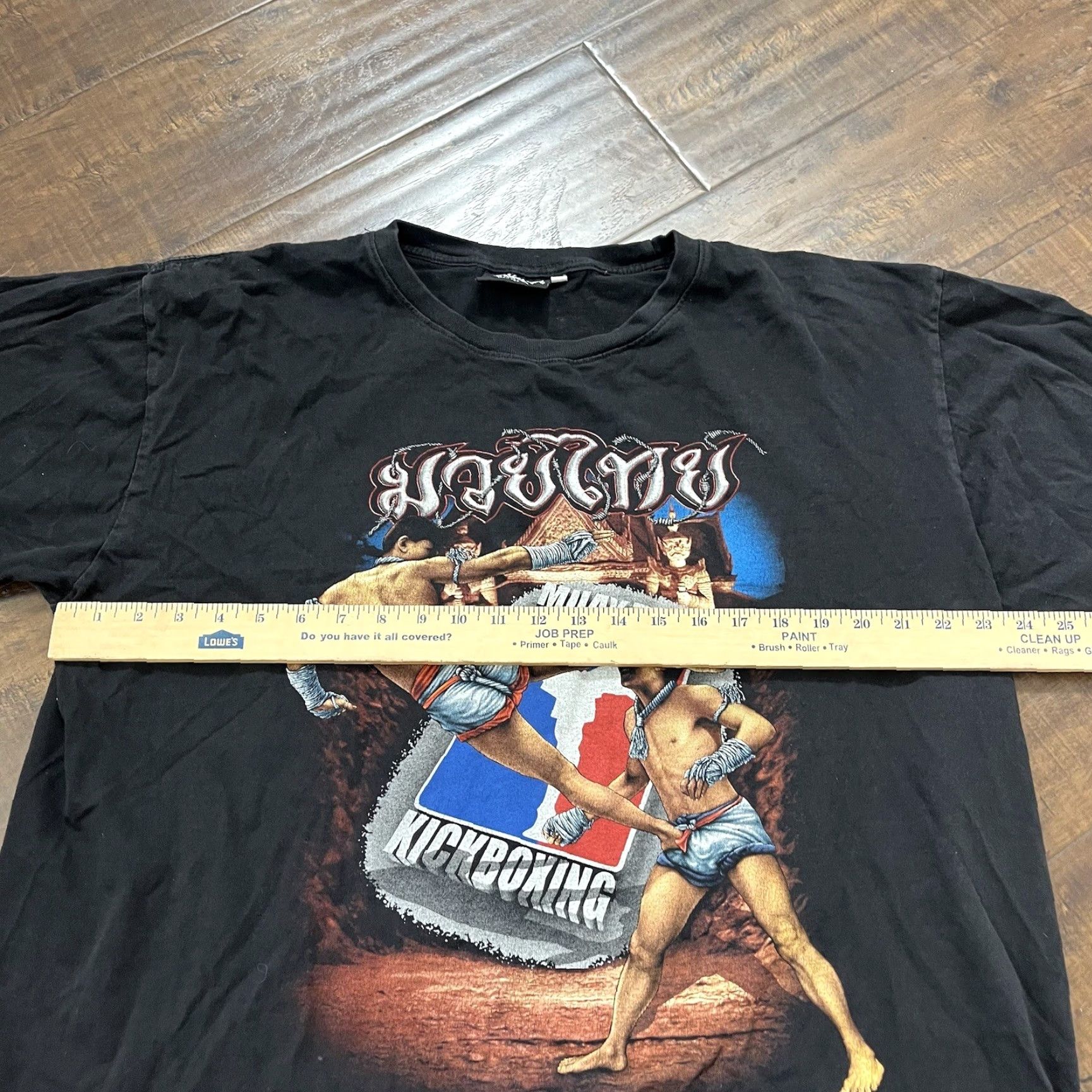 Doublet VINTAGE Muay Thai T Shirt Double Sided 2XL Kickboxing MMA Martial Arts Thailand Men Black 90s Short Sleeve Cotton Shirt Size US XXL / EU 58 / 5 - 5 Thumbnail