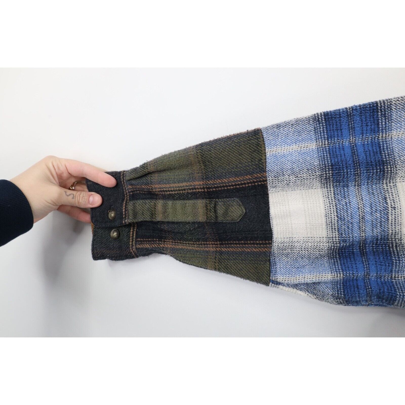 Vintage Vintage 90s Y2K Streetwear Custom Flannel Shirt Dress Size L / US 10 / IT 46 - 10 Thumbnail
