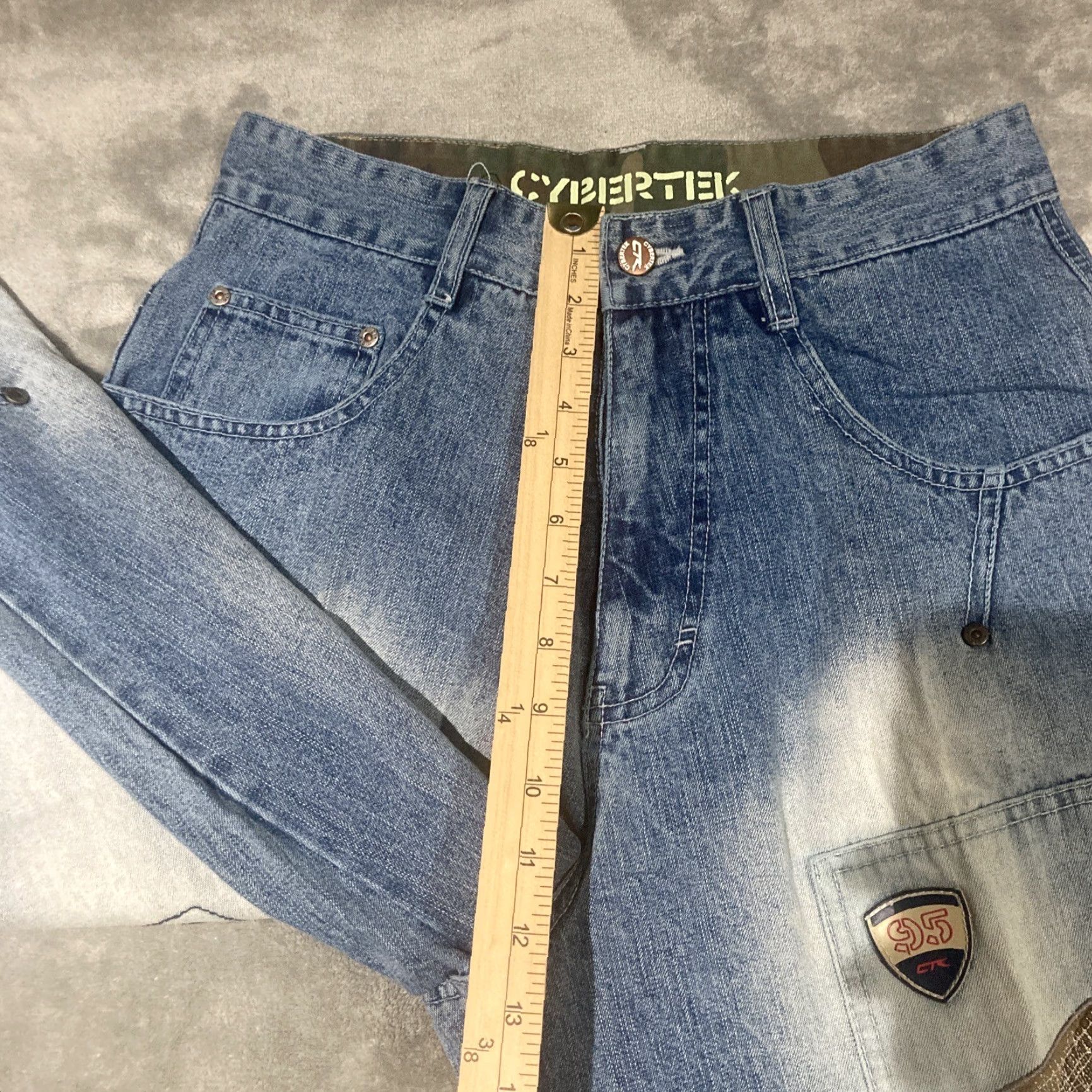 Vintage VINTAGE Cybertek Jeans Mens 30x29 Baggy Skater Hip Hop Embroidered Y2K RARE Size US 30 / EU 46 - 7 Thumbnail