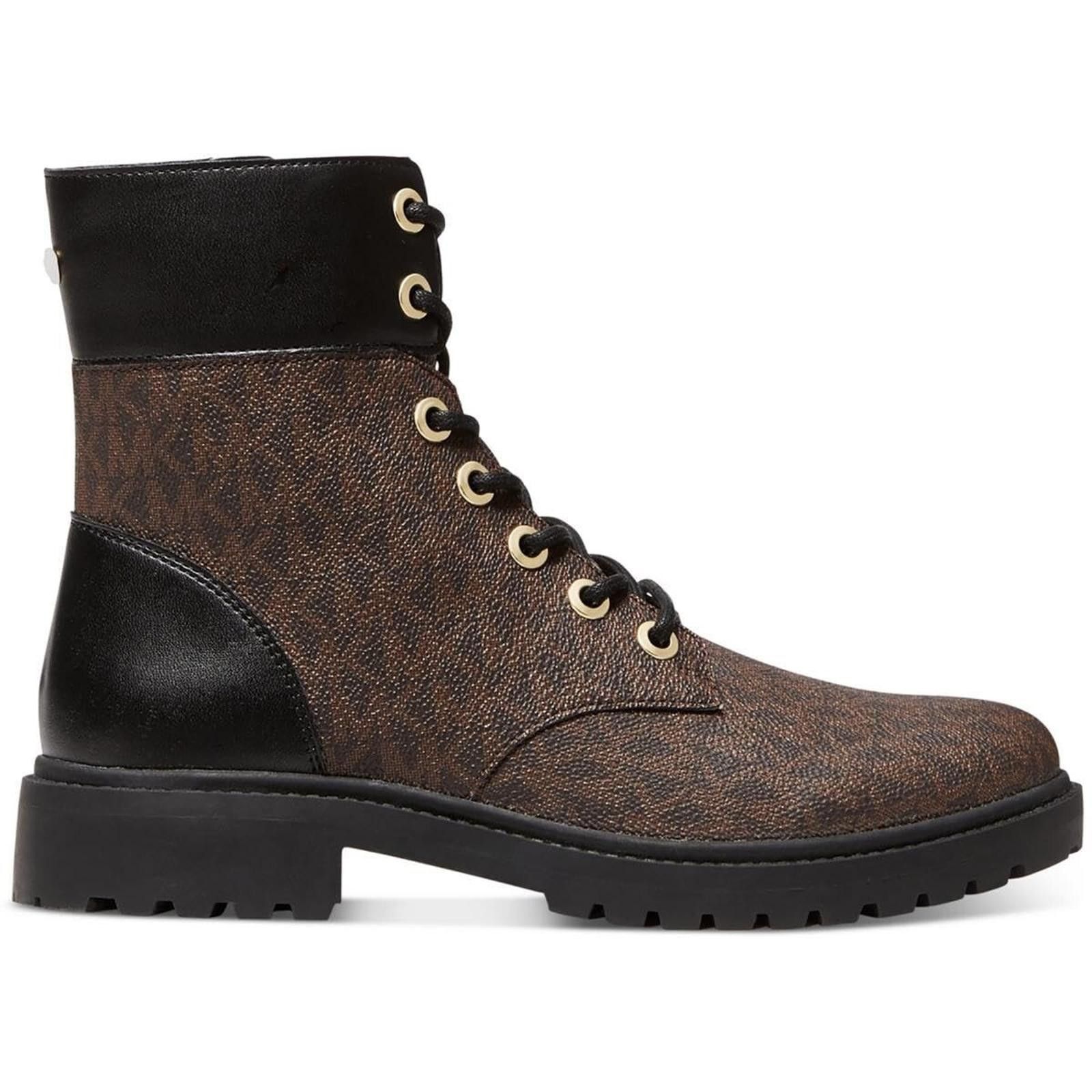 Michael Kors Womens Michael Kors Alistair Bootie Combat Boot 8 M NEW Size US 8 / IT 38 - 3 Thumbnail