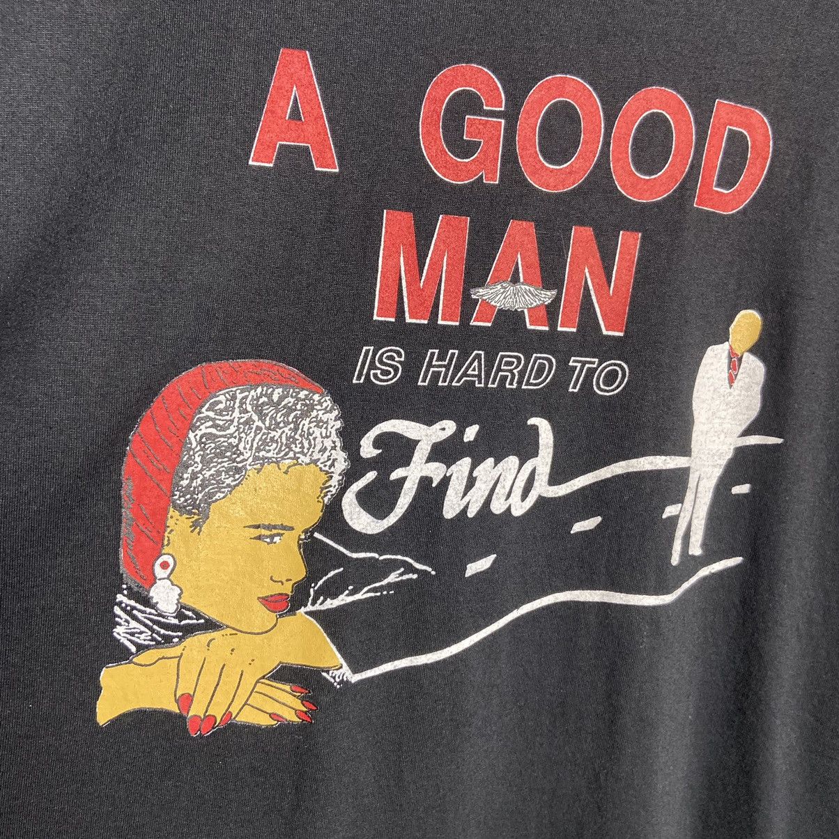 Vintage Vintage 90s A Good Man Is Hard To Find T-Shirt Size US XL / EU 56 / 4 - 3 Thumbnail