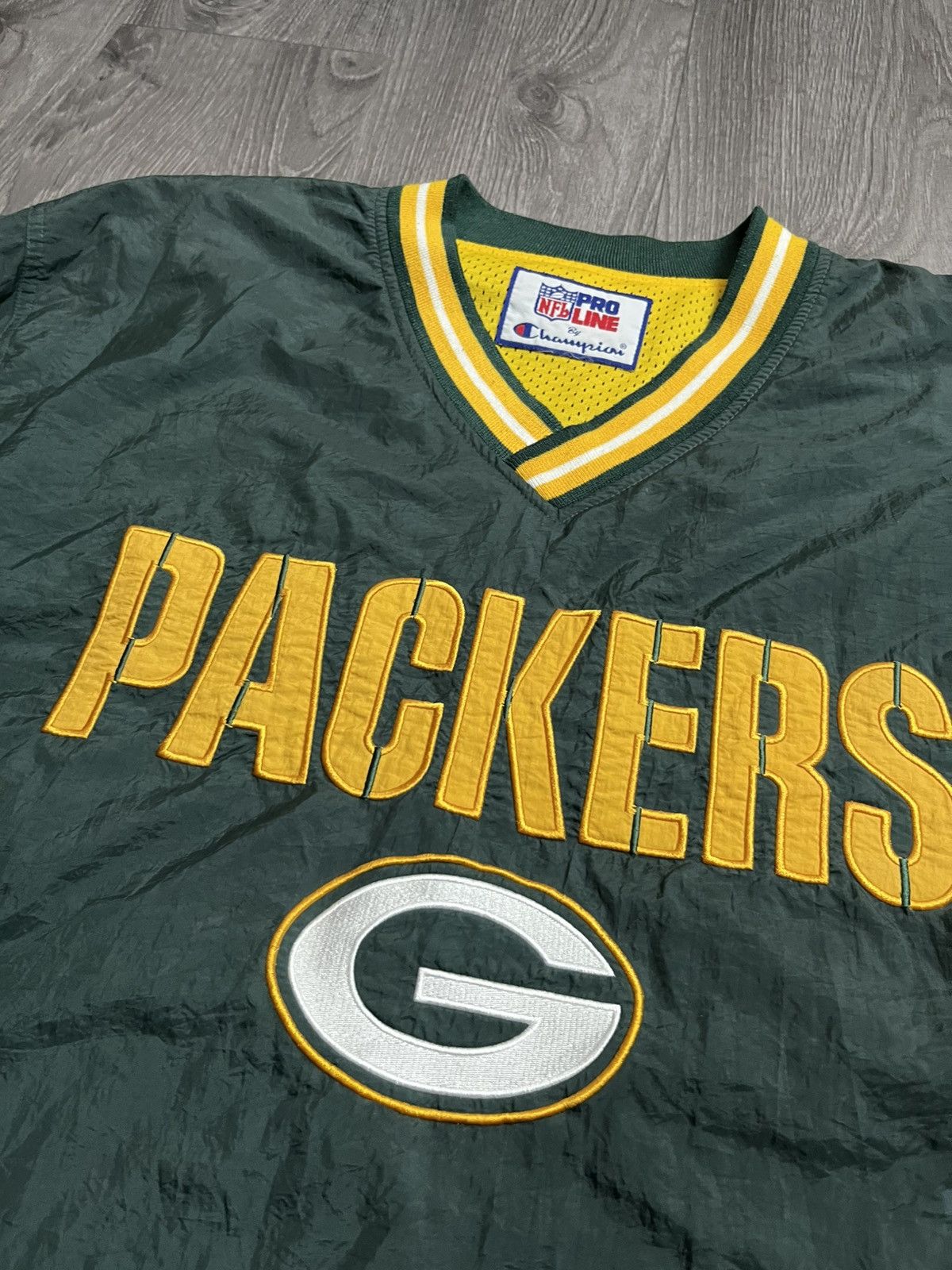 Champion Vintage 90s Champion Green Bay Packers Reversibl Windbreaker Size US L / EU 52-54 / 3 - 2 Thumbnail
