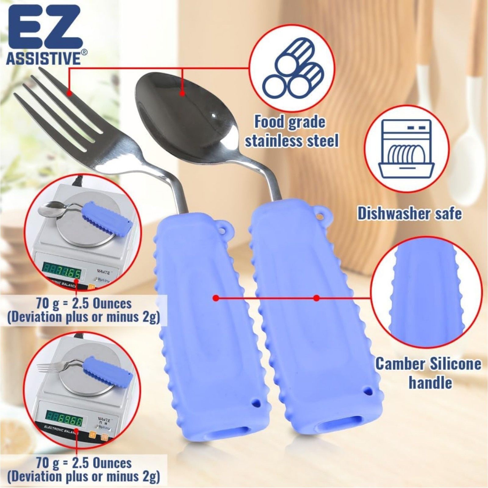 Other Adapted Utensils For Patients With Tremors And Parkinson's D Size ONE SIZE - 5 Thumbnail