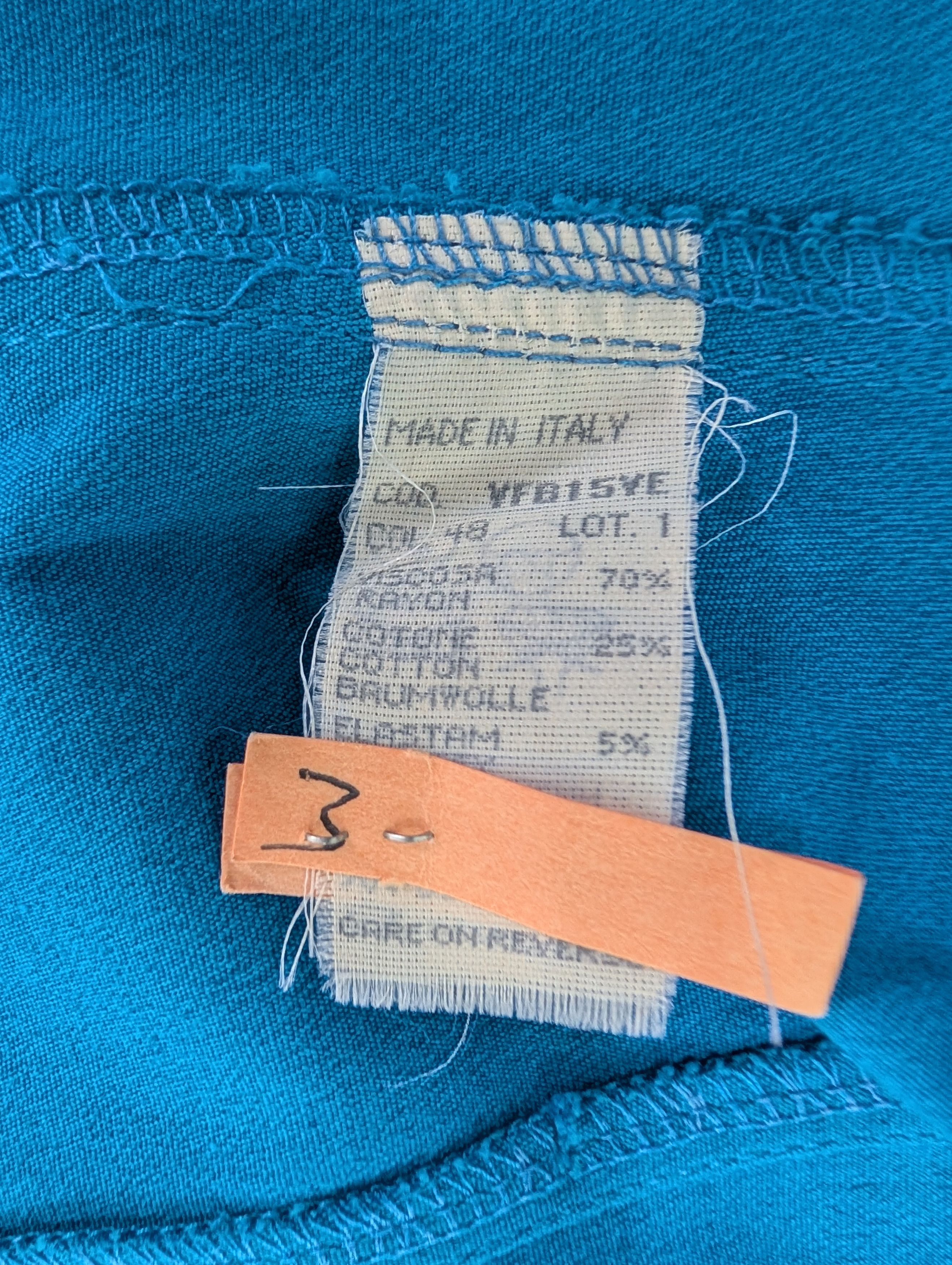 Moschino Vibrant Blue Stretched Denim Top Size S / US 4 / IT 40 - 10 Thumbnail