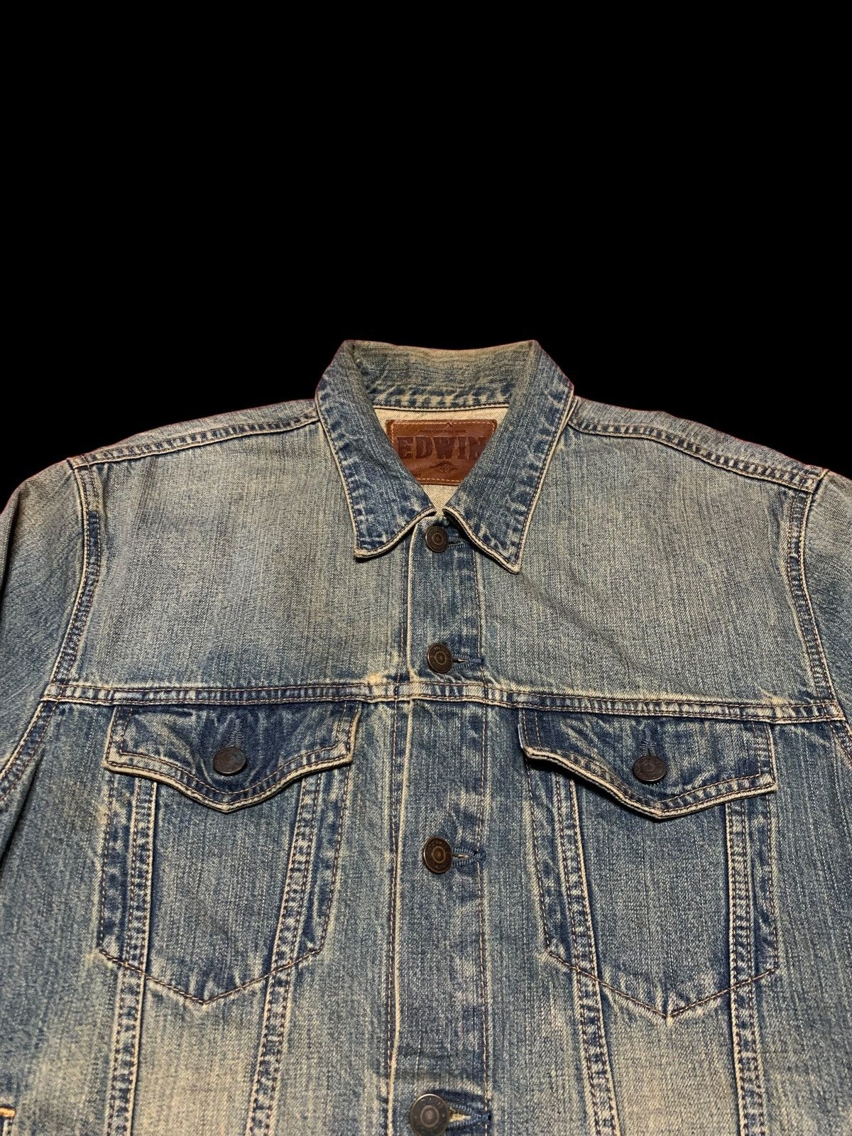 Edwin Vintage EDWIN Japanese Denim International Basic jacket Size US L / EU 52-54 / 3 - 5 Thumbnail