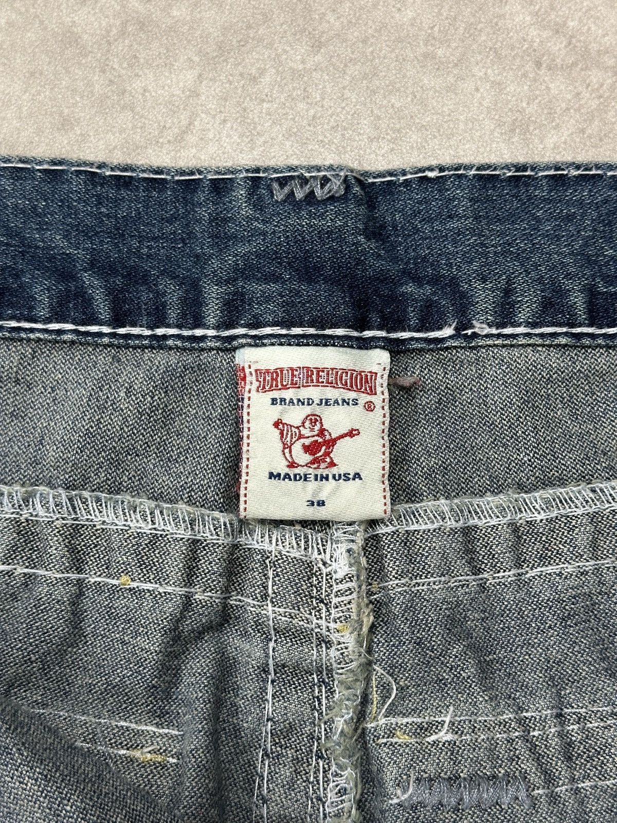 True Religion True Religion Jeans Ricky Super T Faded Denim Big Stitch Y2K Size US 38 / EU 54 - 4 Thumbnail