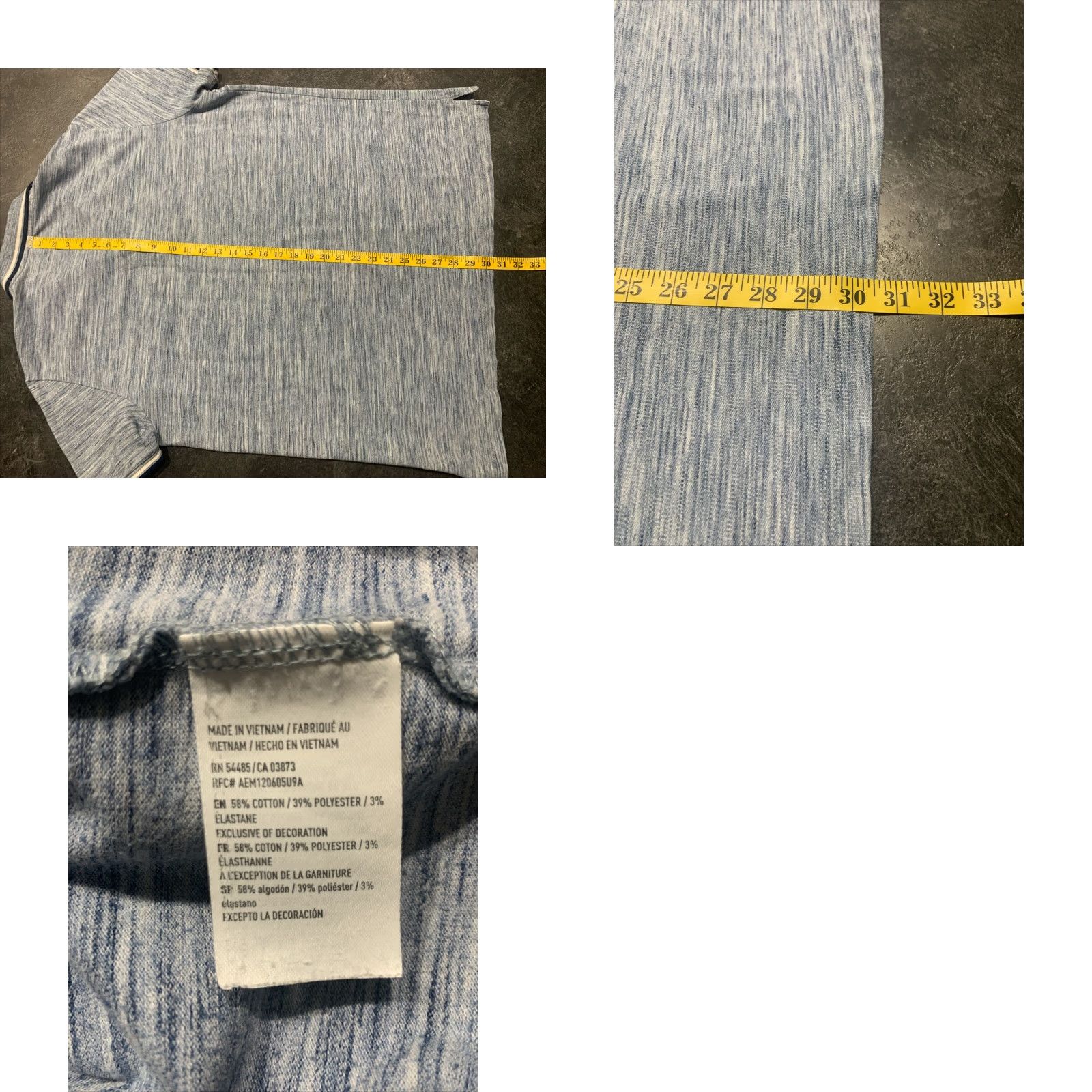 American Eagle Outfitters AMERICAN EAGLE Core Flex Classic Fit Polo, Men's XXL, Blue, Short Sleeve, American Size US XXL / EU 58 / 5 - 8 Thumbnail