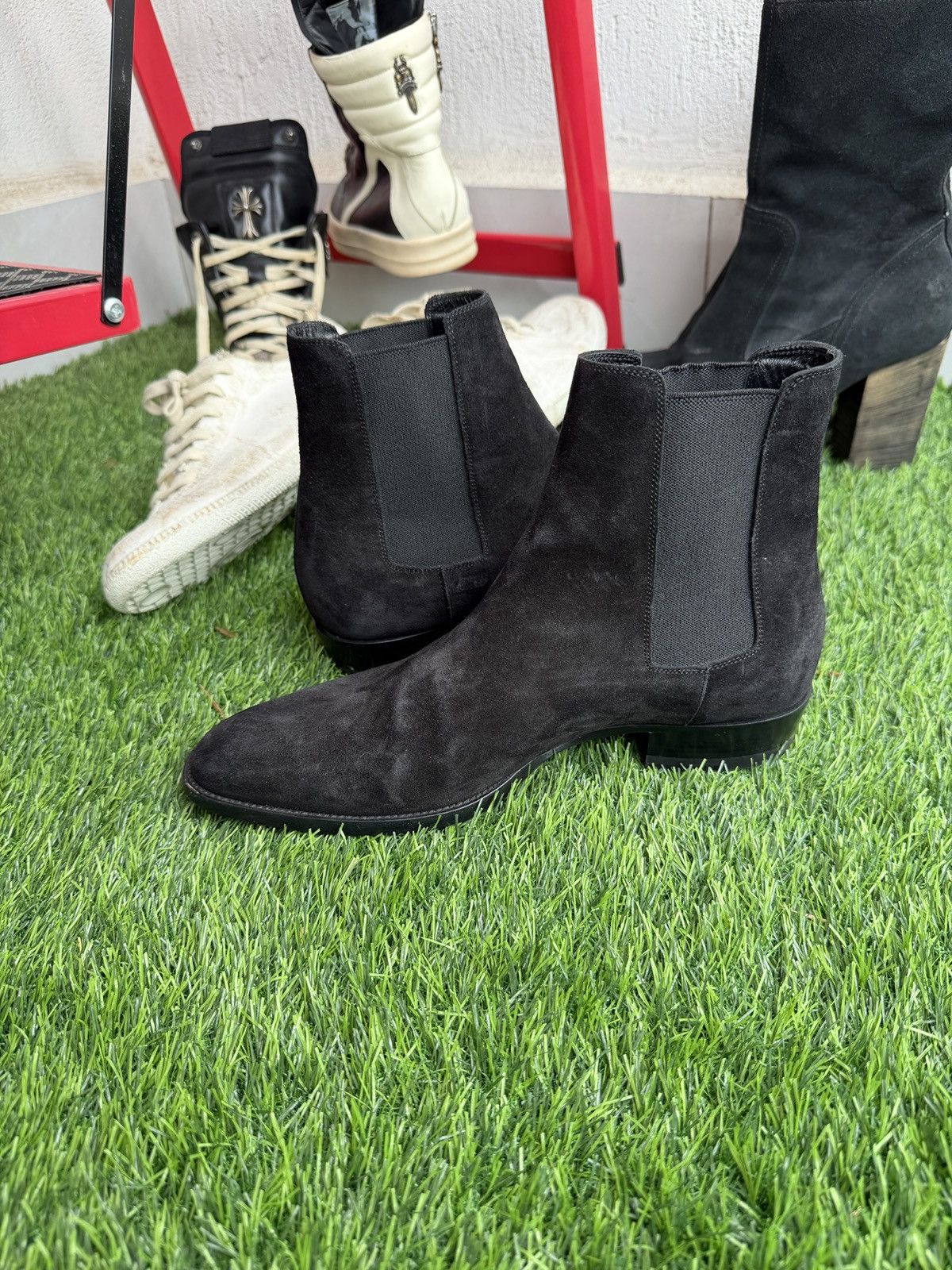 Saint Laurent Paris Suede wyatt boots by Hedi slimane Size US 7 / EU 40 - 8 Thumbnail